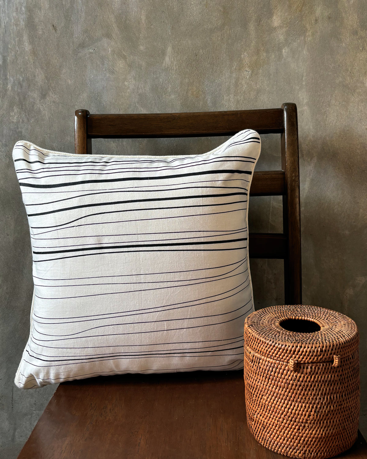 Forest Land Cushion Cover Set of 3 - Off White