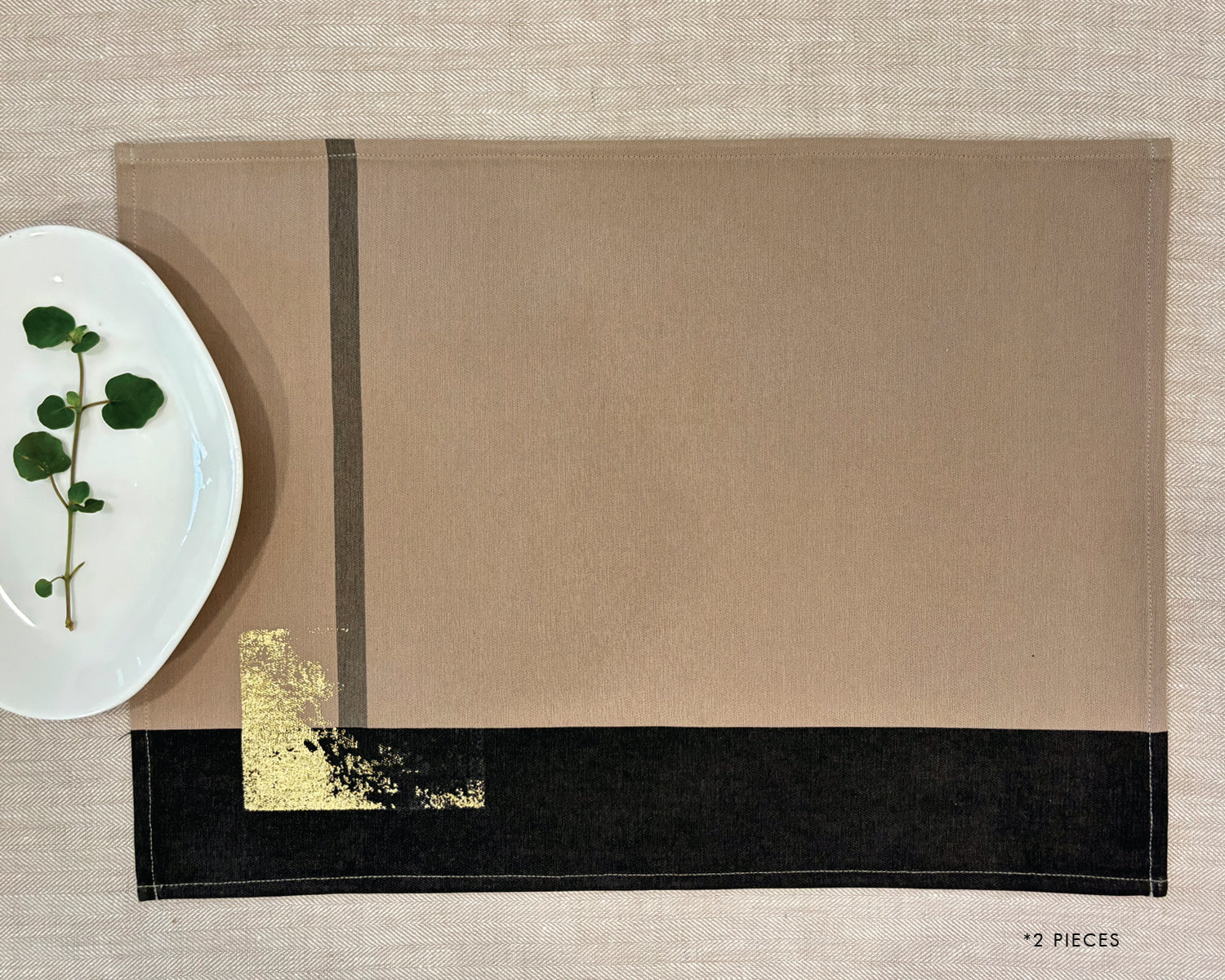 No Grey Area Table Mat Set of 4 - Black