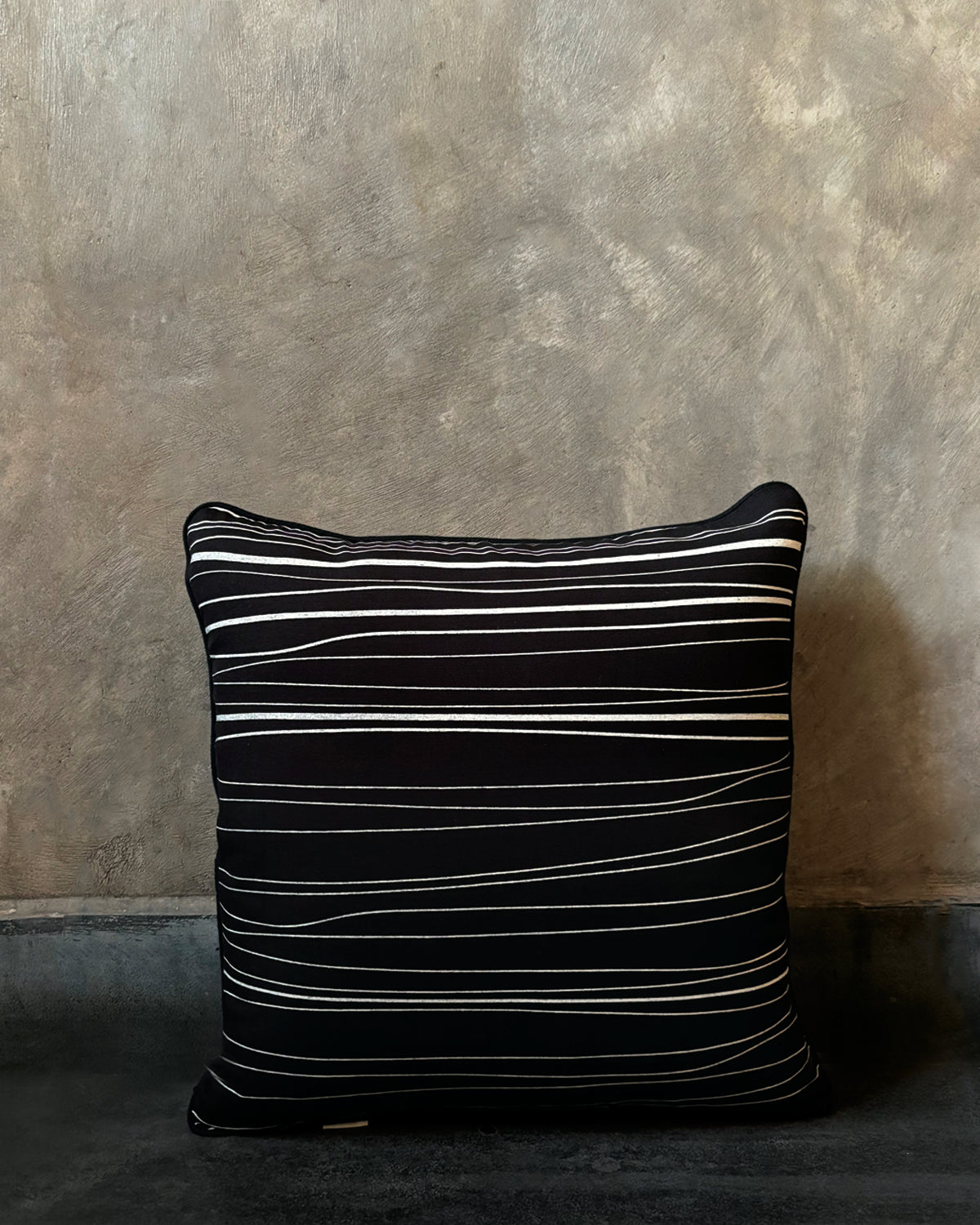 Forest Land Cushion Cover Set of 3 - Black