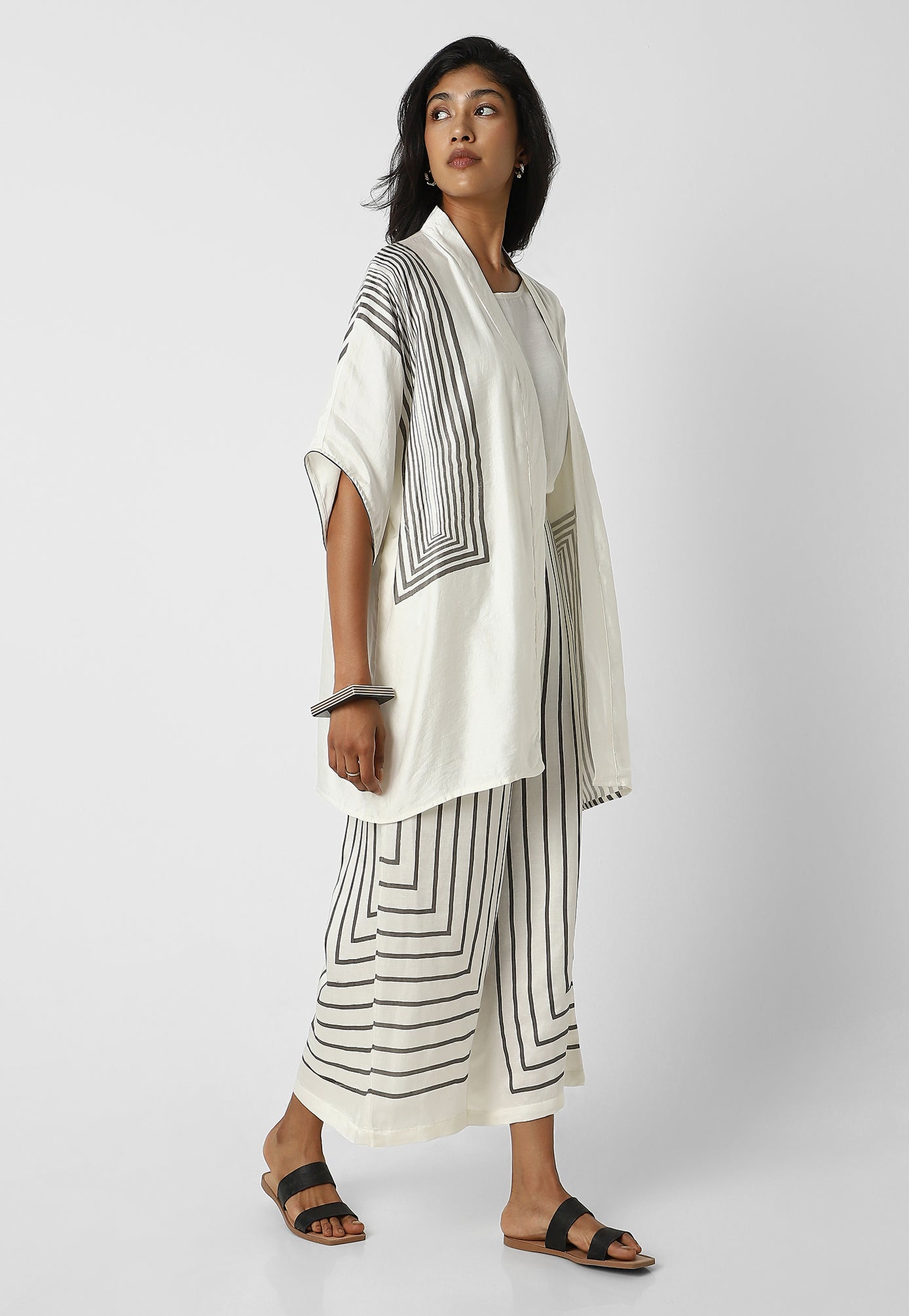Box Maze Kimono Open Jacket