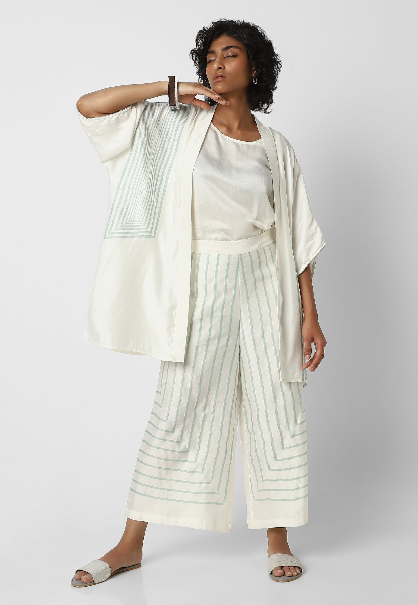 Box Maze Kimono Open Jacket