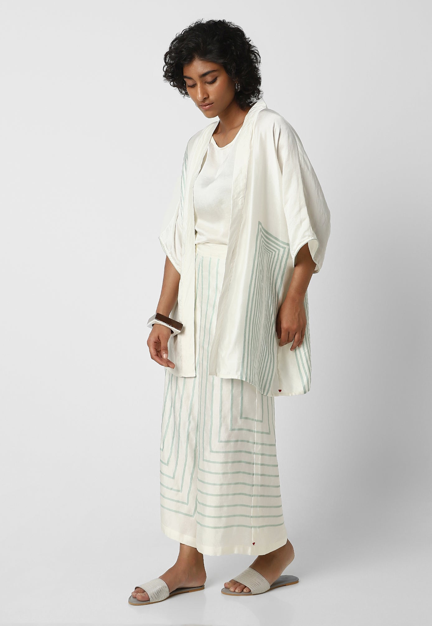 Box Maze Kimono Open Jacket