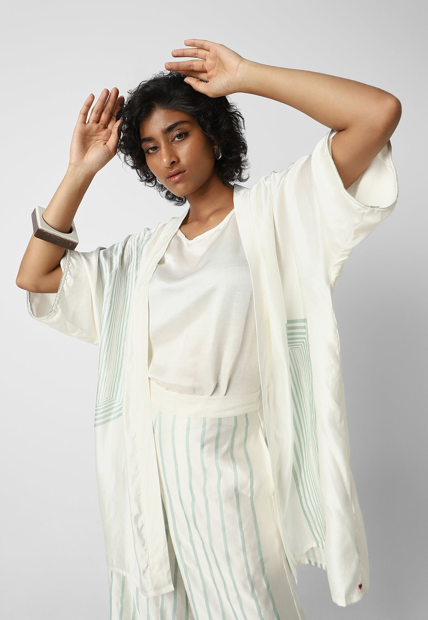 Box Maze Kimono Open Jacket