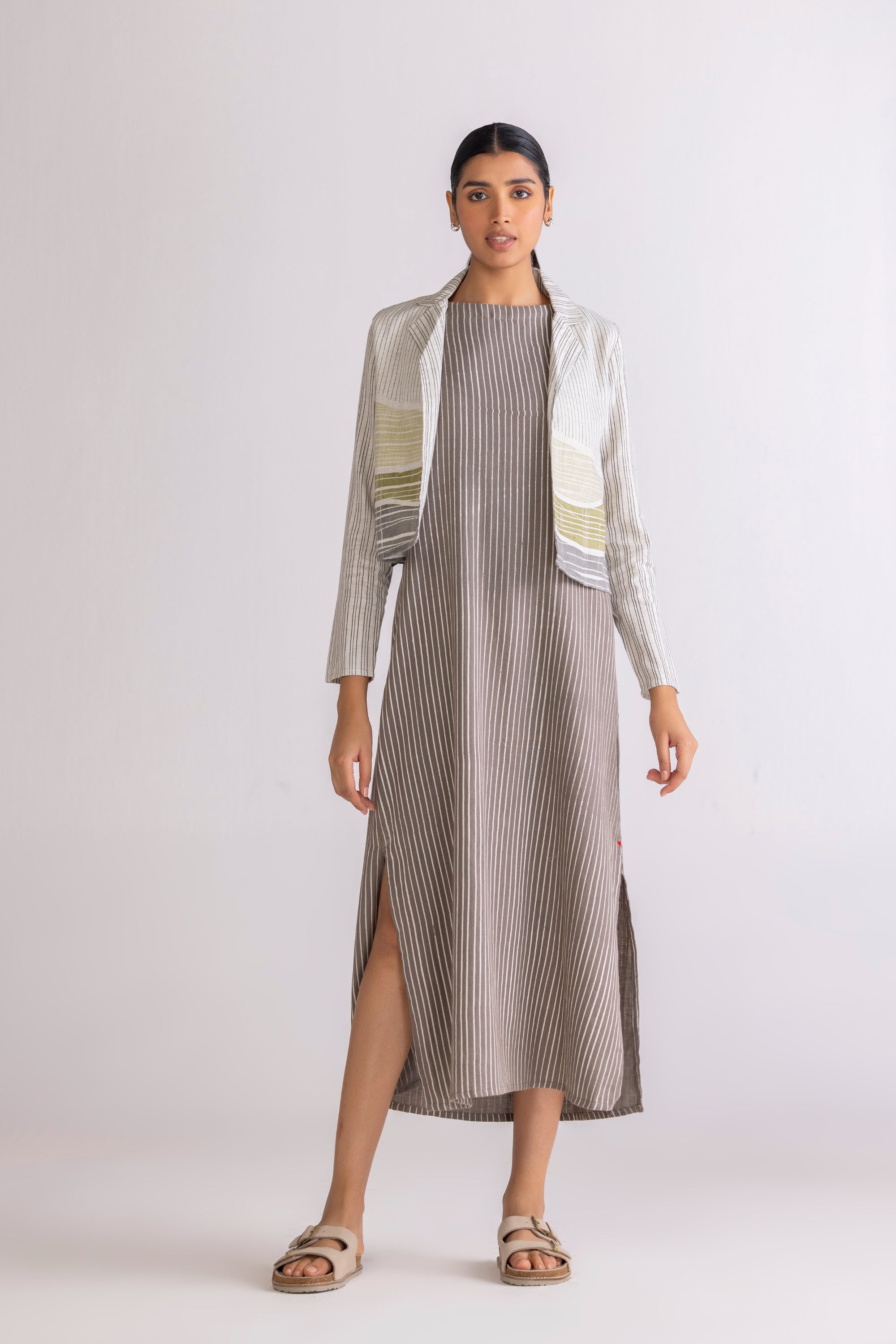 CHECKSCAPES DRESS & JACKET SET