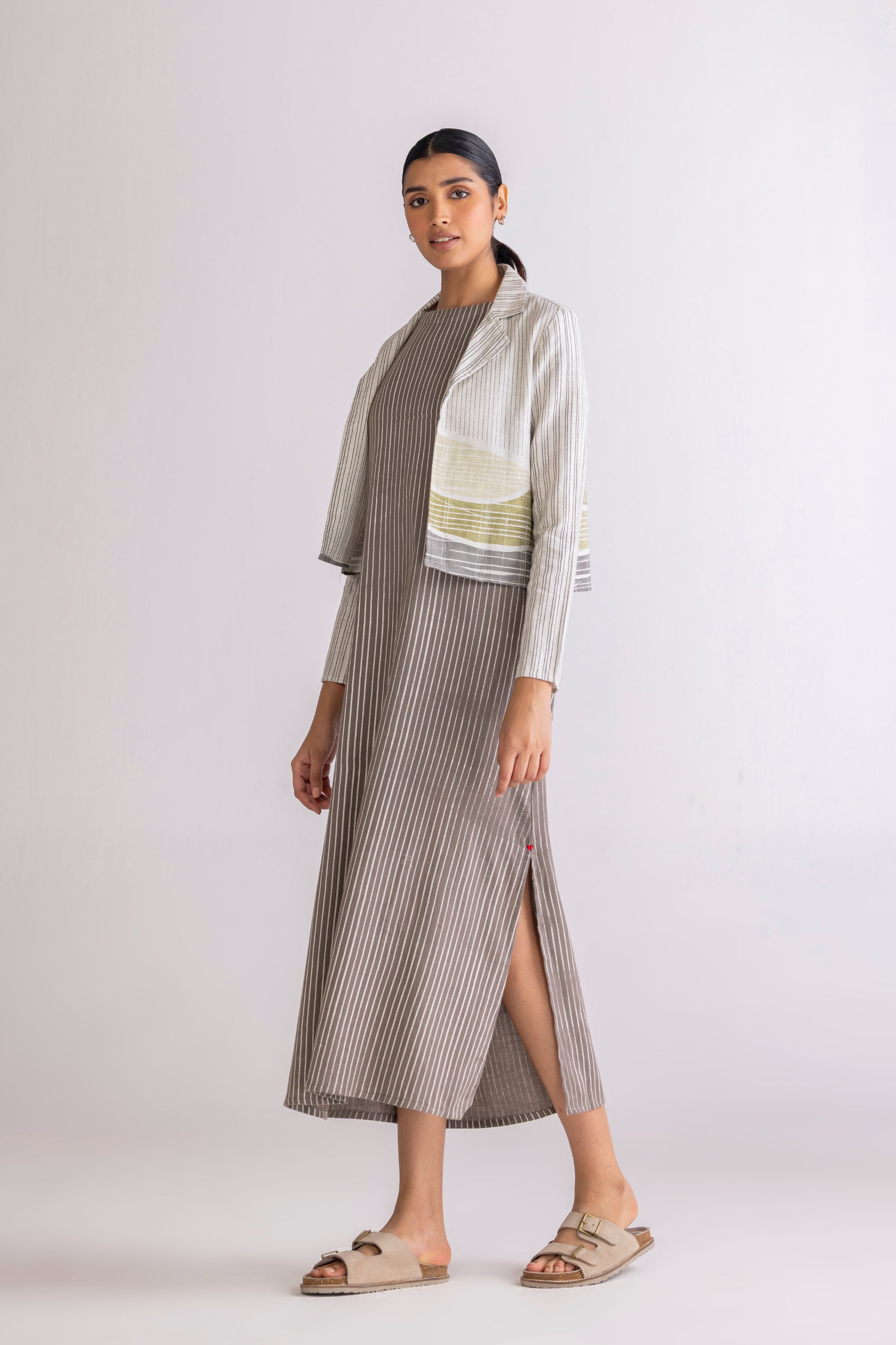 CHECKSCAPES DRESS & JACKET SET
