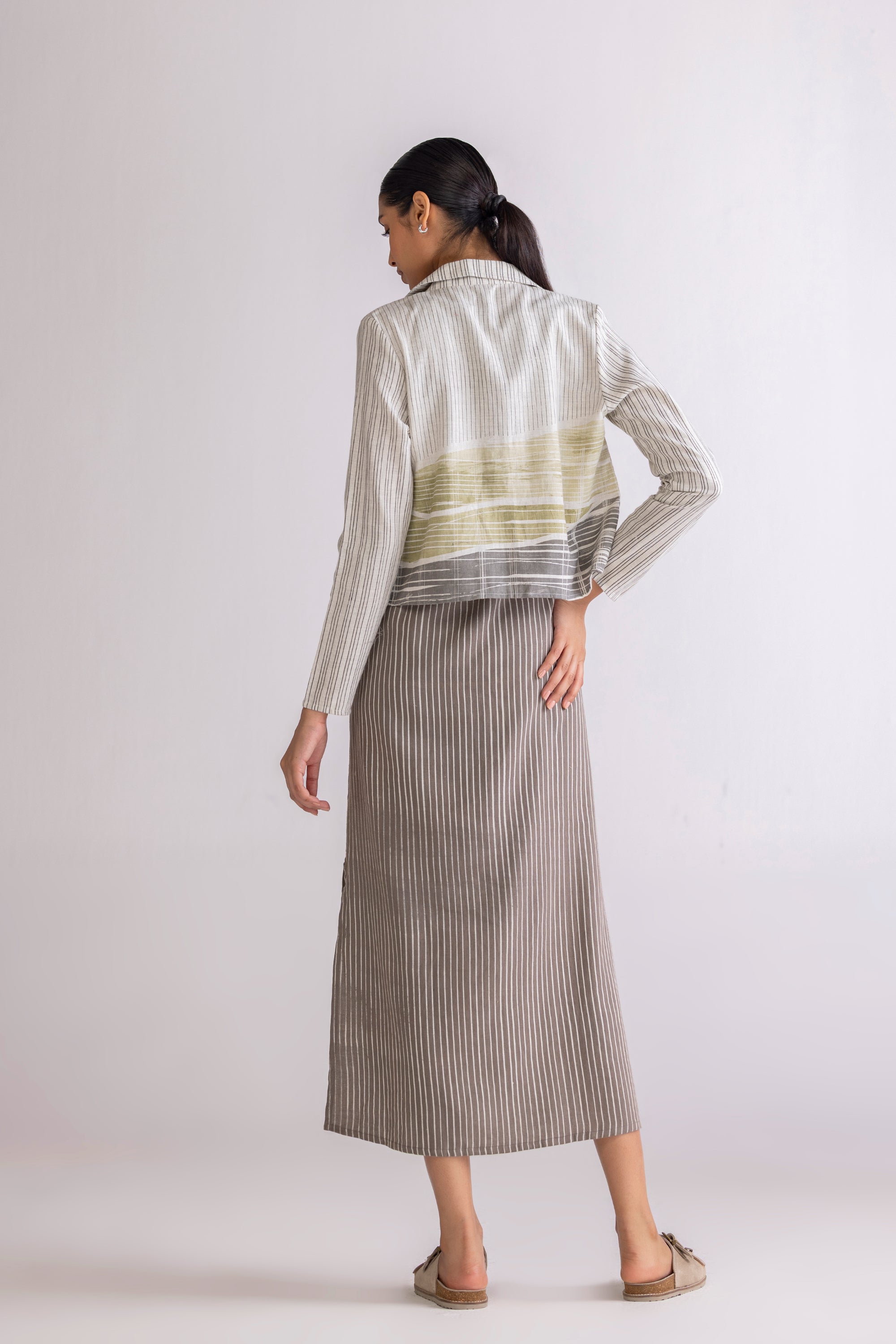 CHECKSCAPES DRESS & JACKET SET