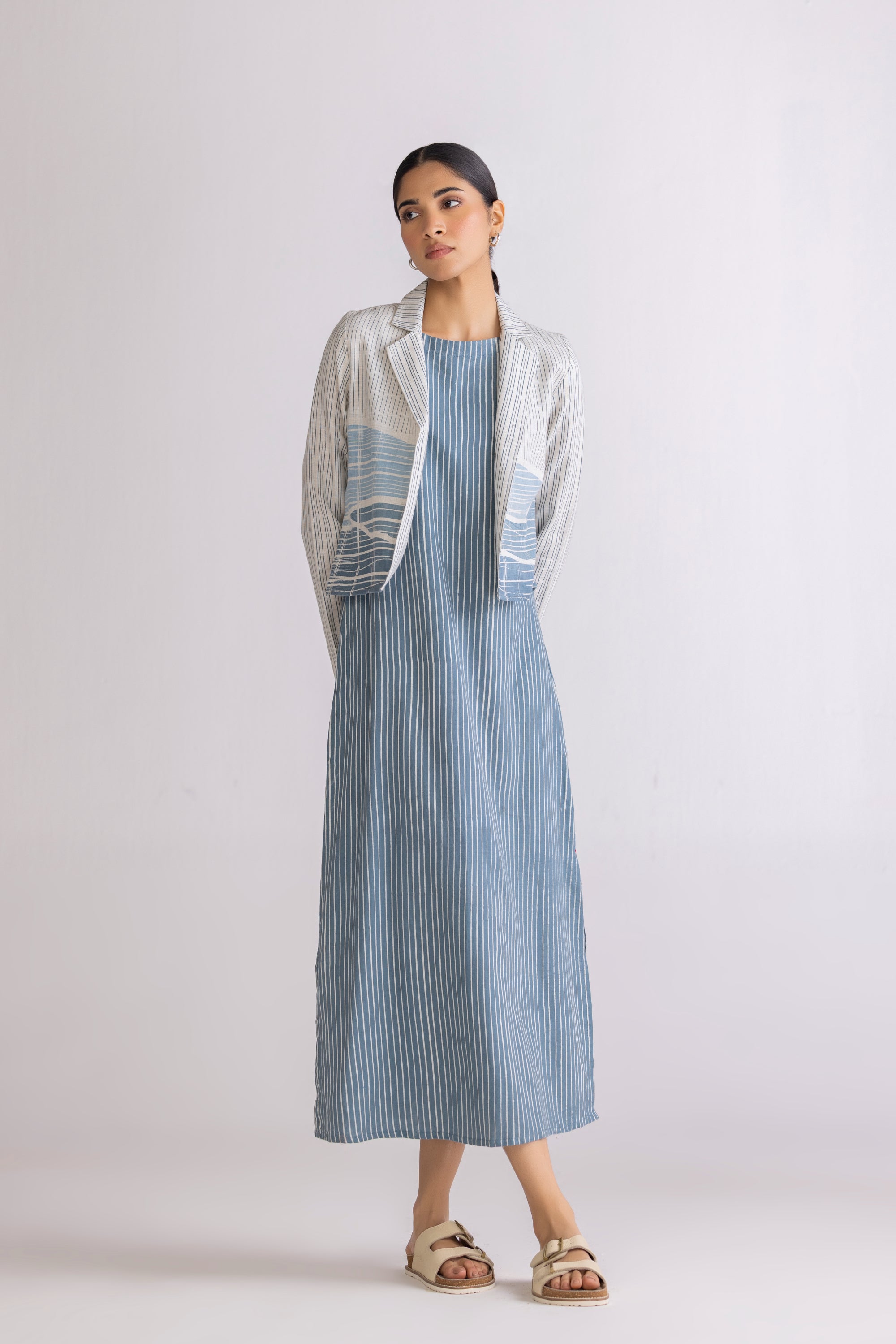 CHECKSCAPES DRESS & JACKET SET