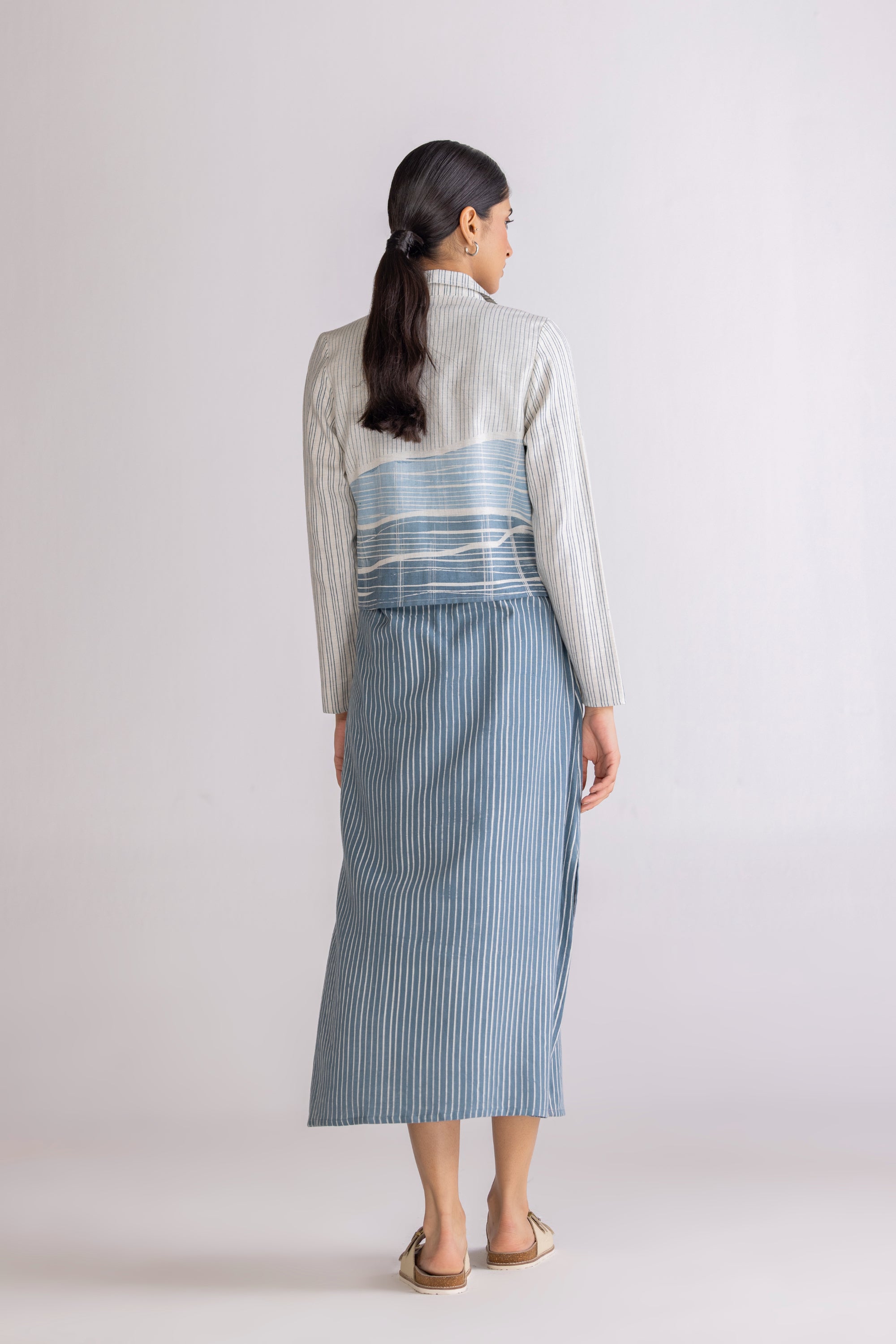 CHECKSCAPES DRESS & JACKET SET