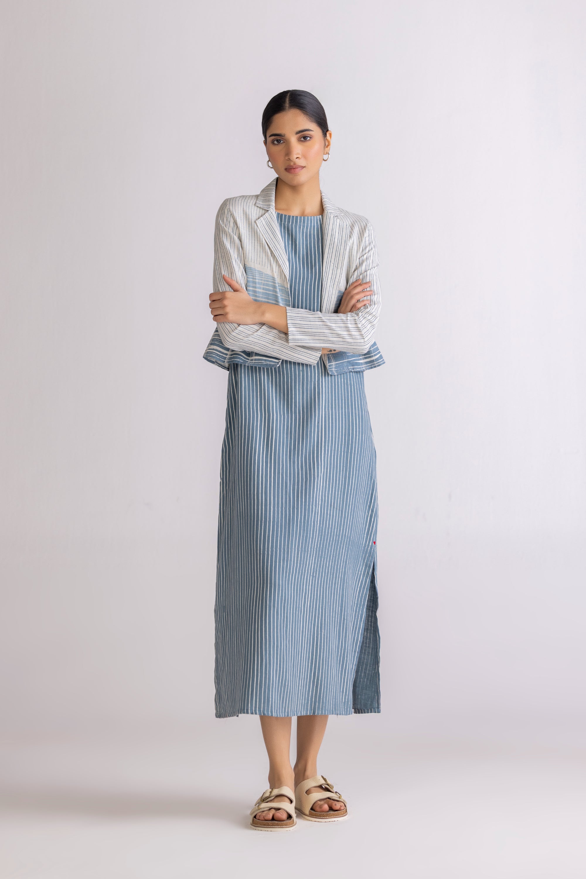 CHECKSCAPES DRESS & JACKET SET