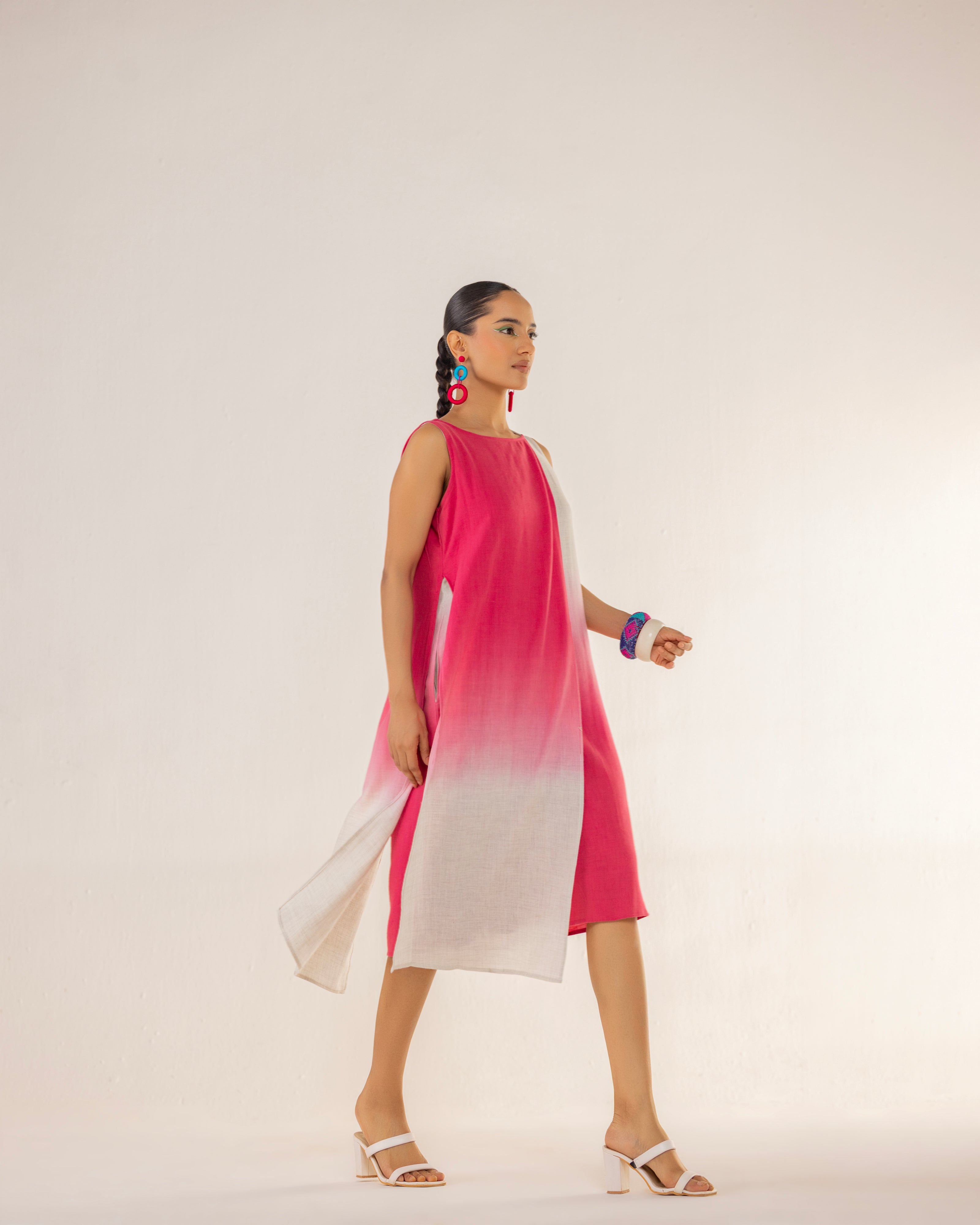 FADE LAYERED DRESS AND JACKET