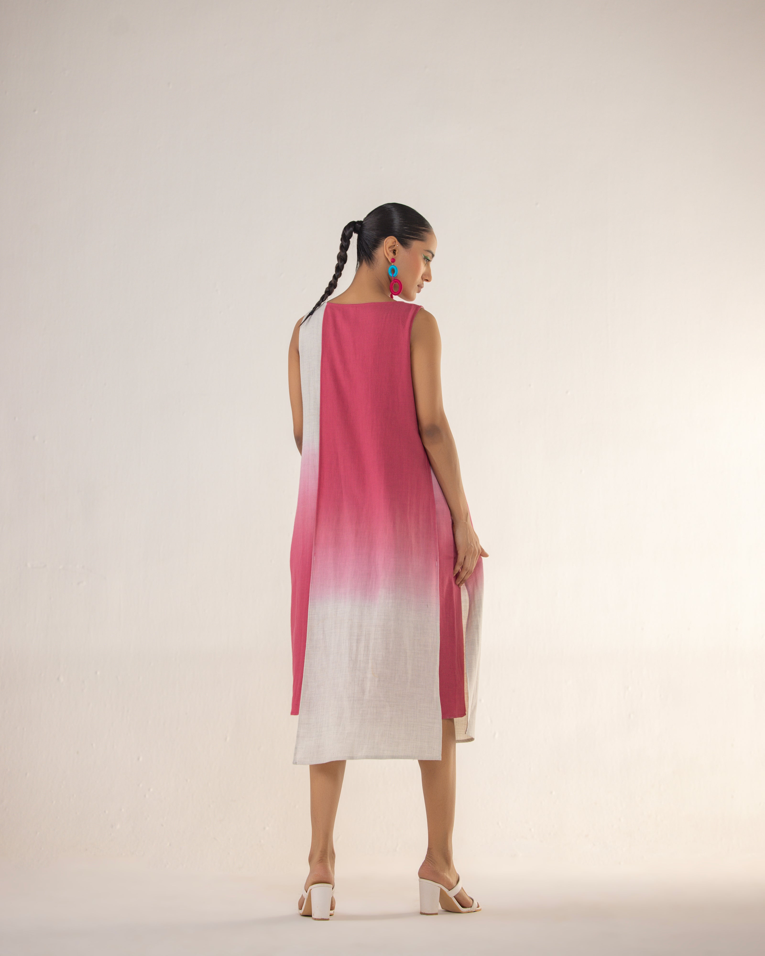 FADE LAYERED DRESS AND JACKET