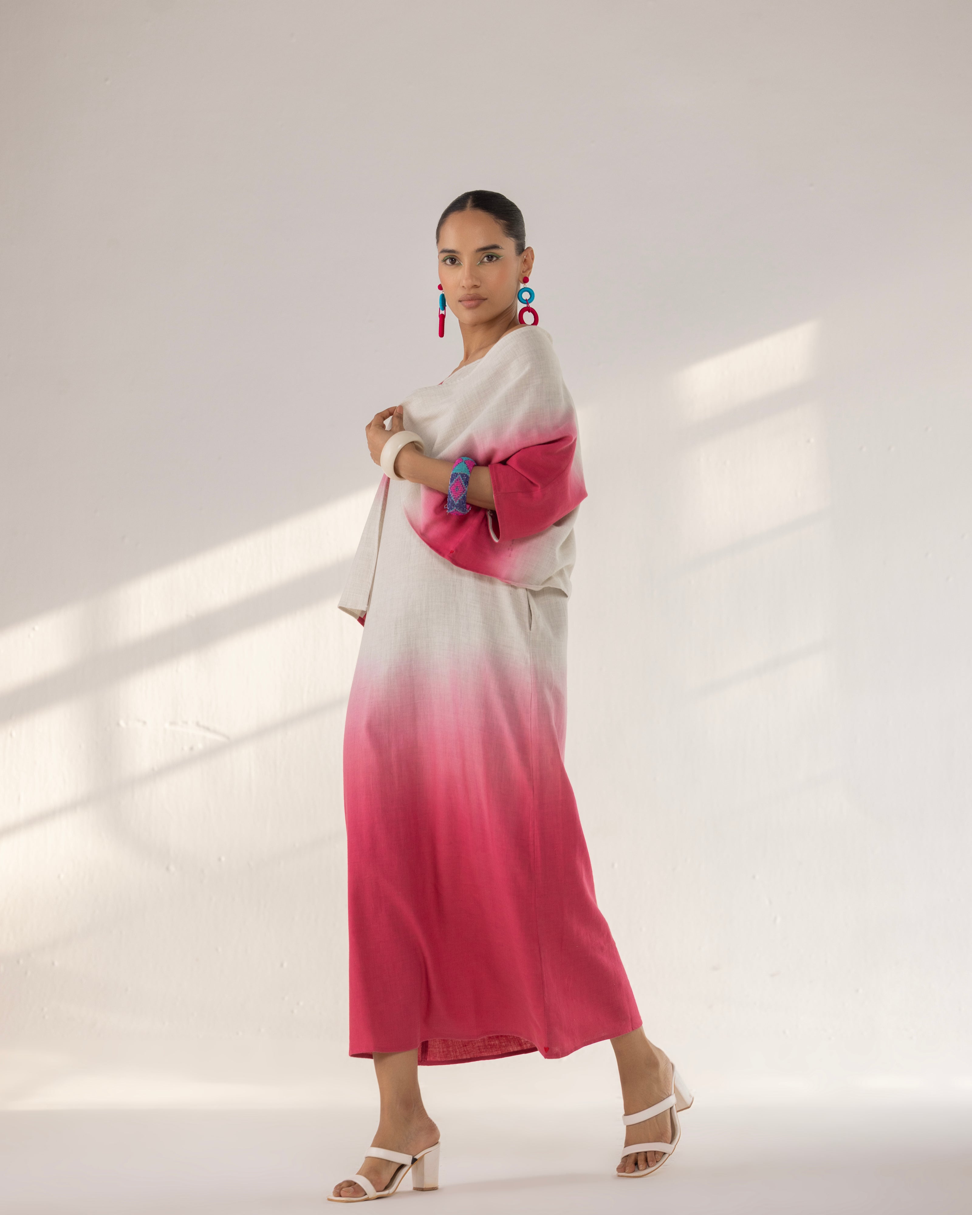 FADE LAYERED DRESS AND JACKET