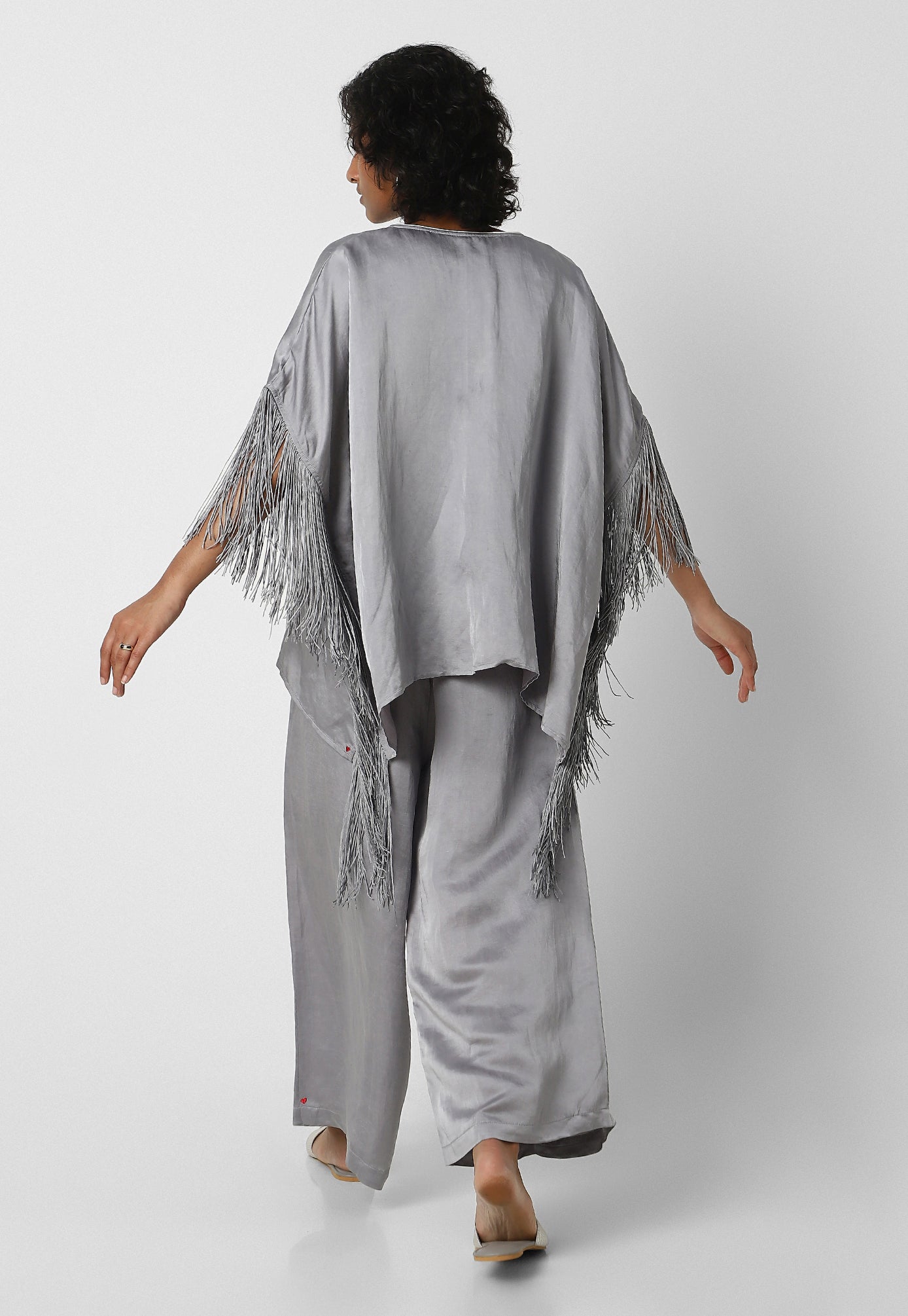 Floral Fringe Mini Sqaure Co-ord