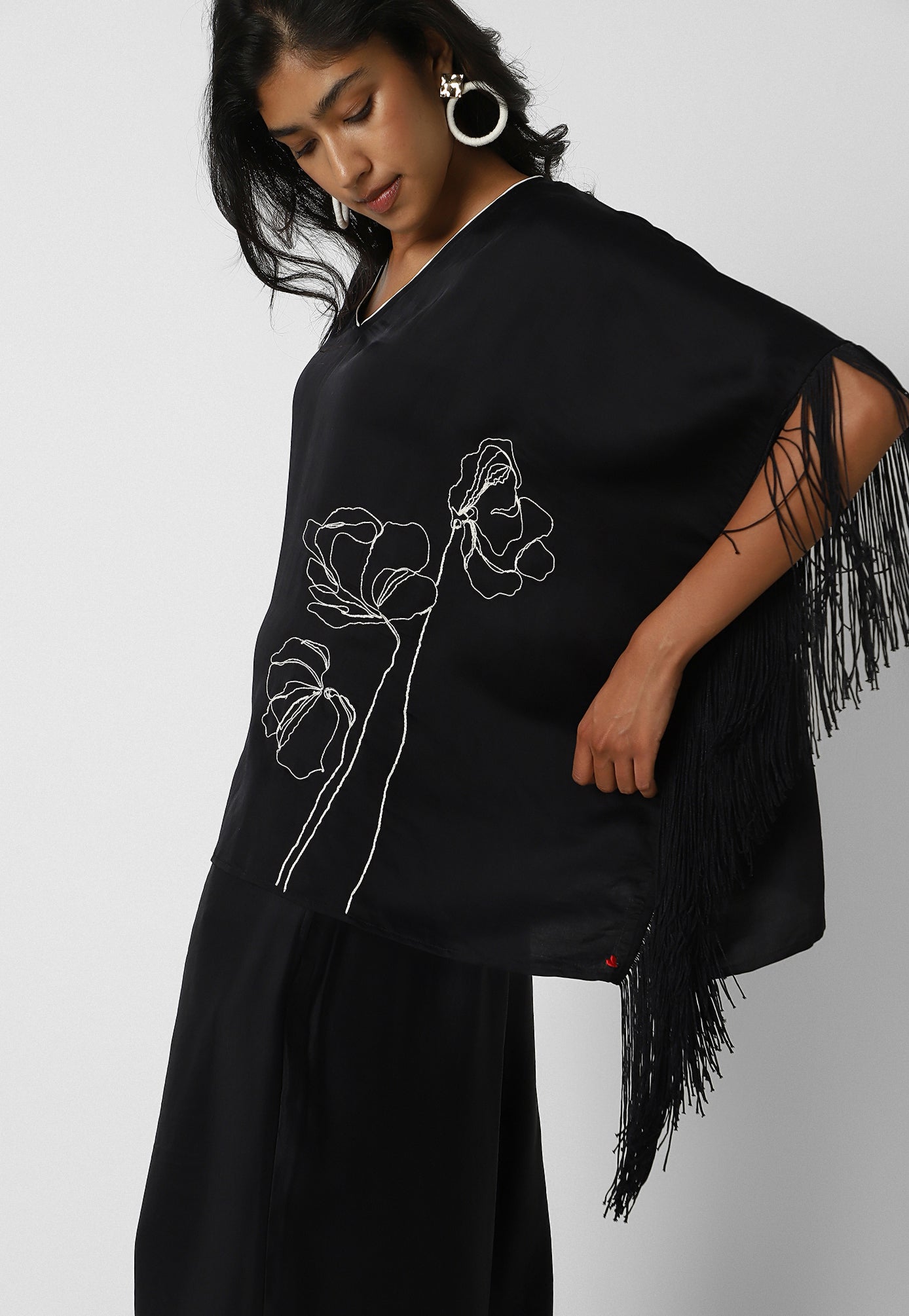 Floral Fringe Mini Sqaure Co-ord