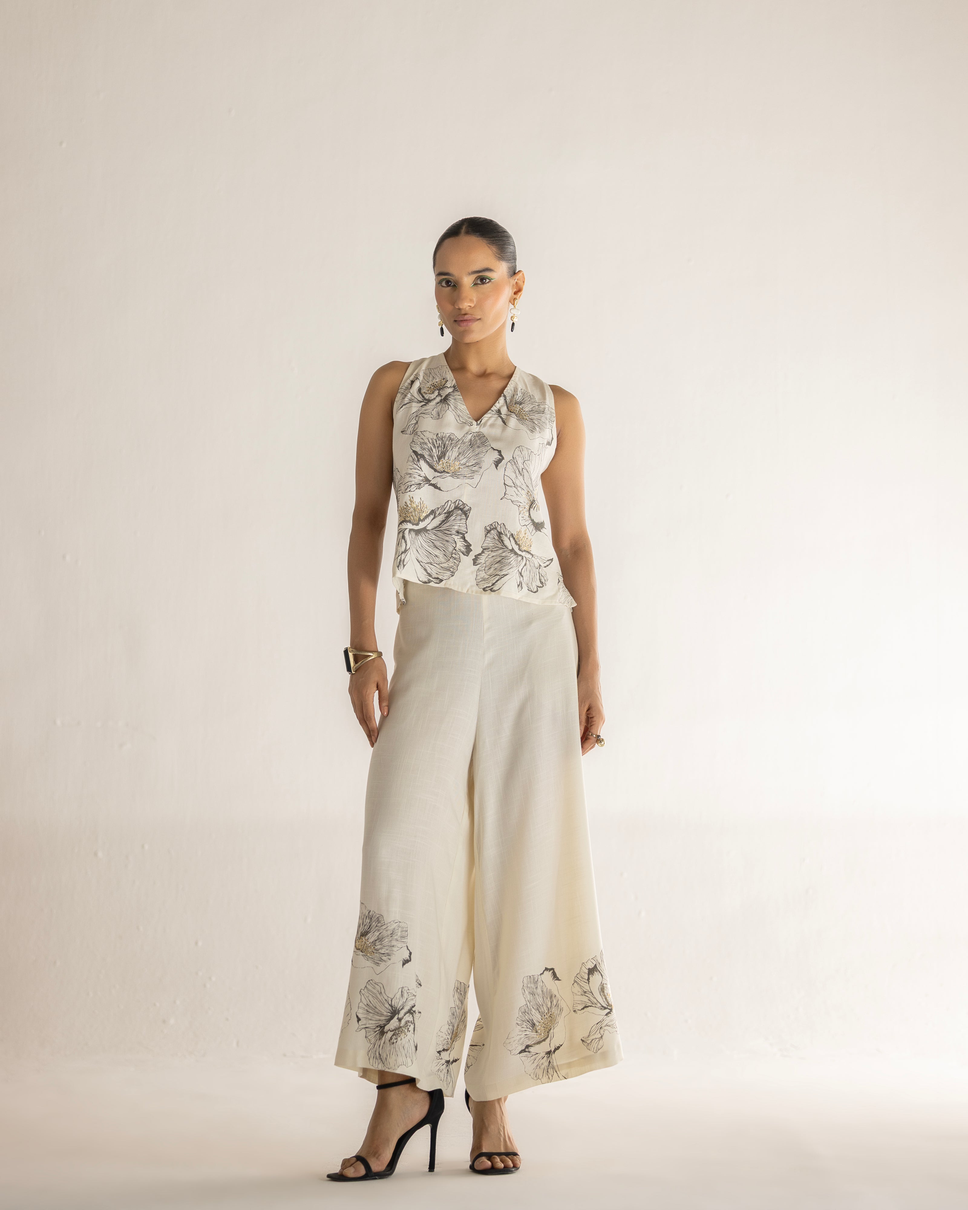 FLORAL WALTZ TWIST BACK CO-ORD