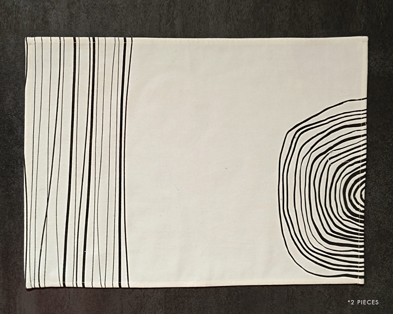 Forest Land Table Mat Set of 4 - Off White
