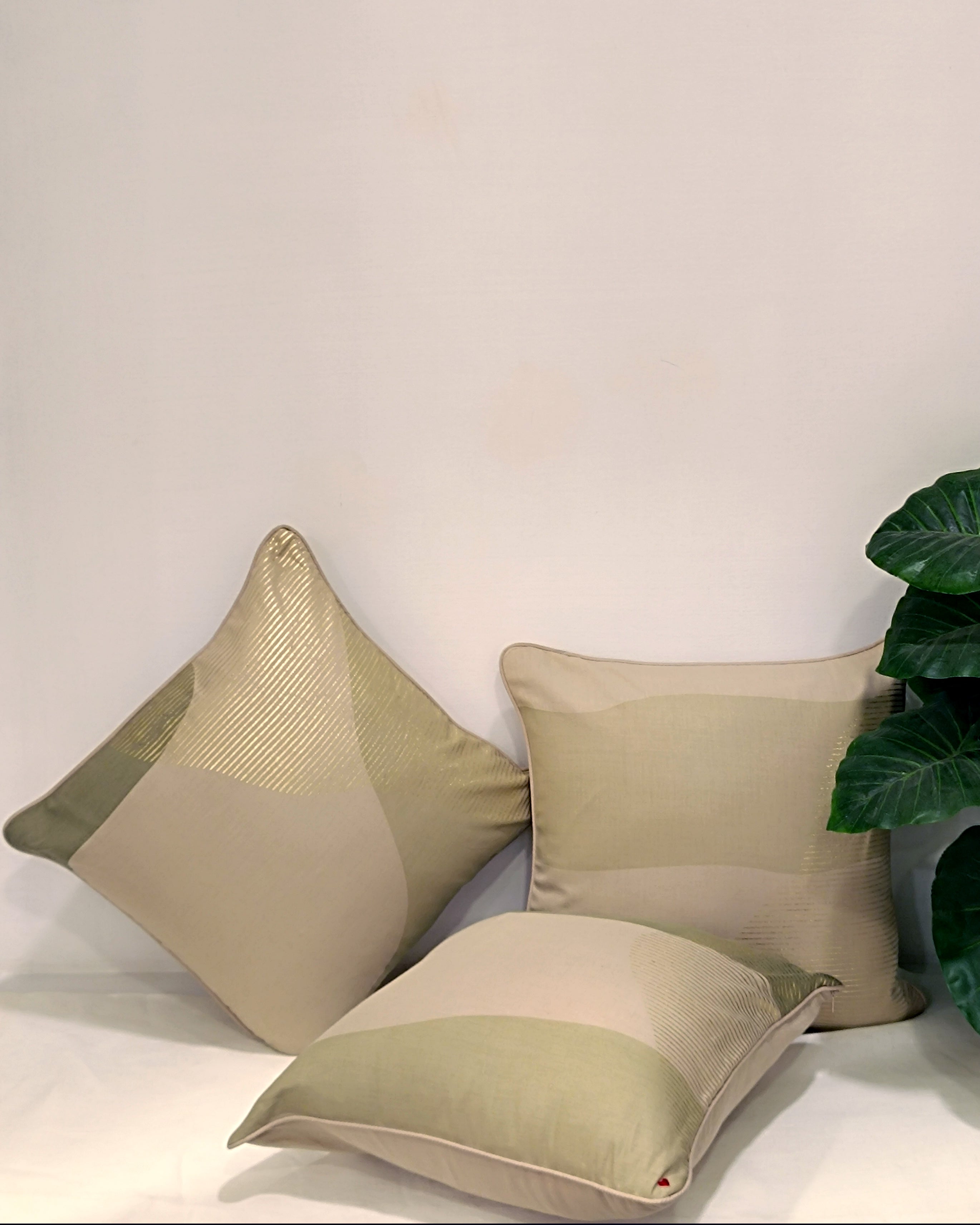 Mountain Scapes Cushion Cover Set of 3 - Natural Sage