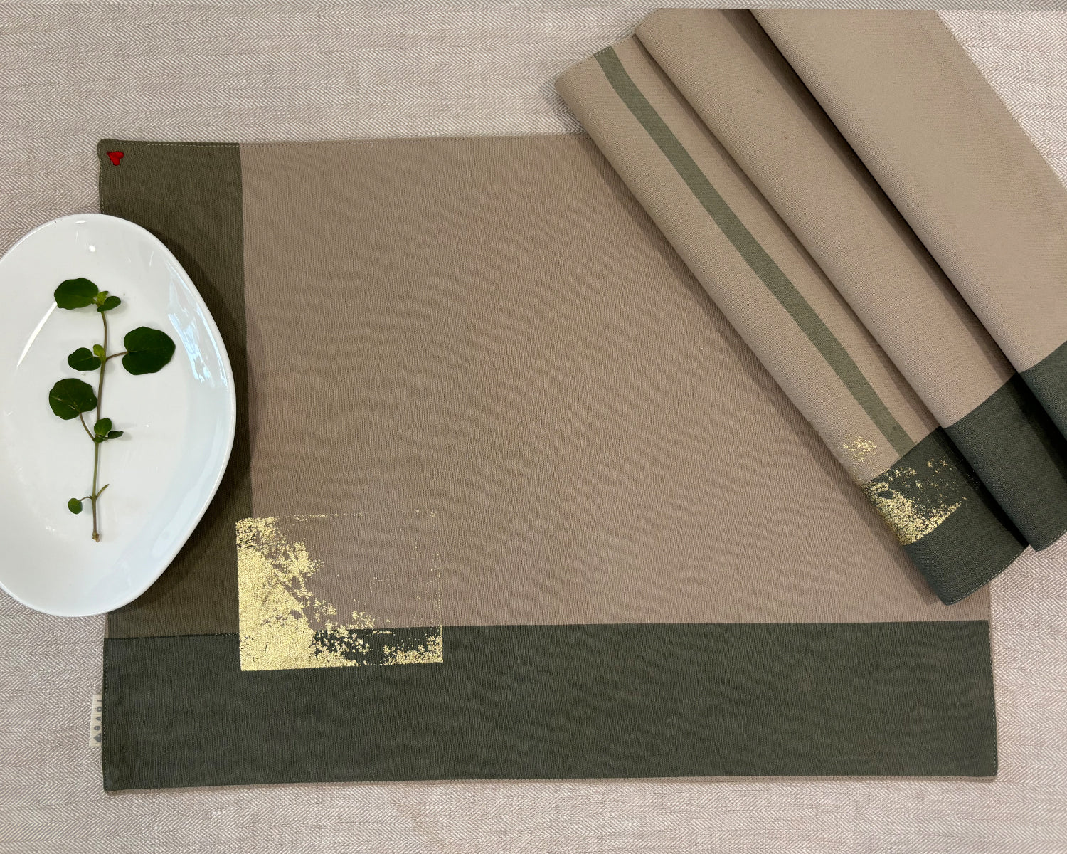 No Grey Area Table Mat Set of 4 - Sage