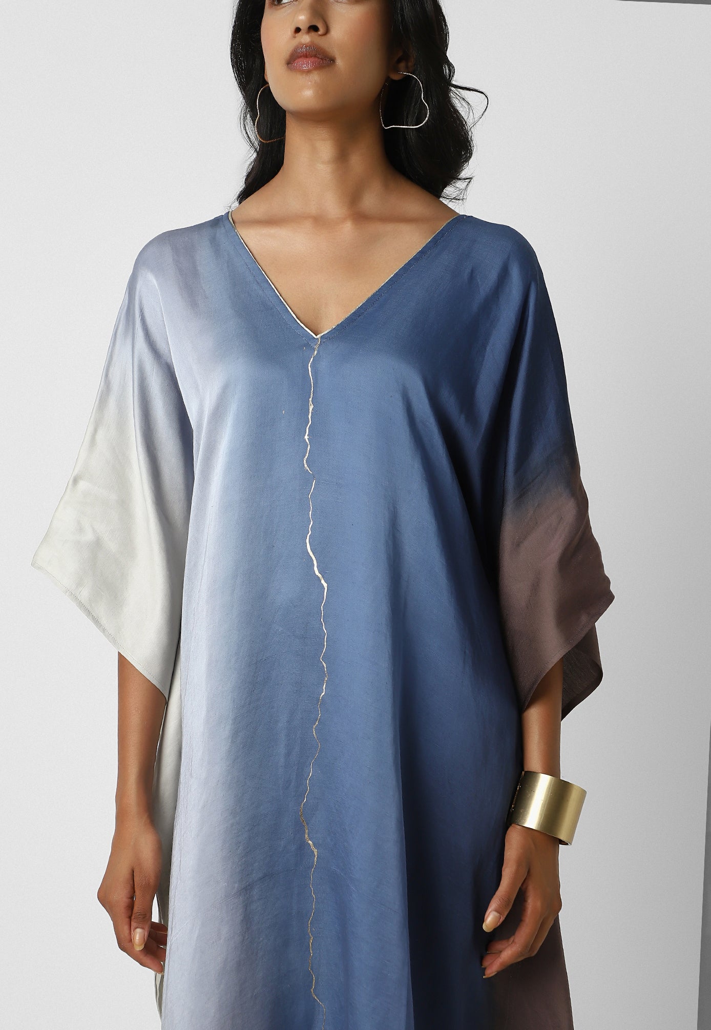 Shaded Gold Lightning Square Dress