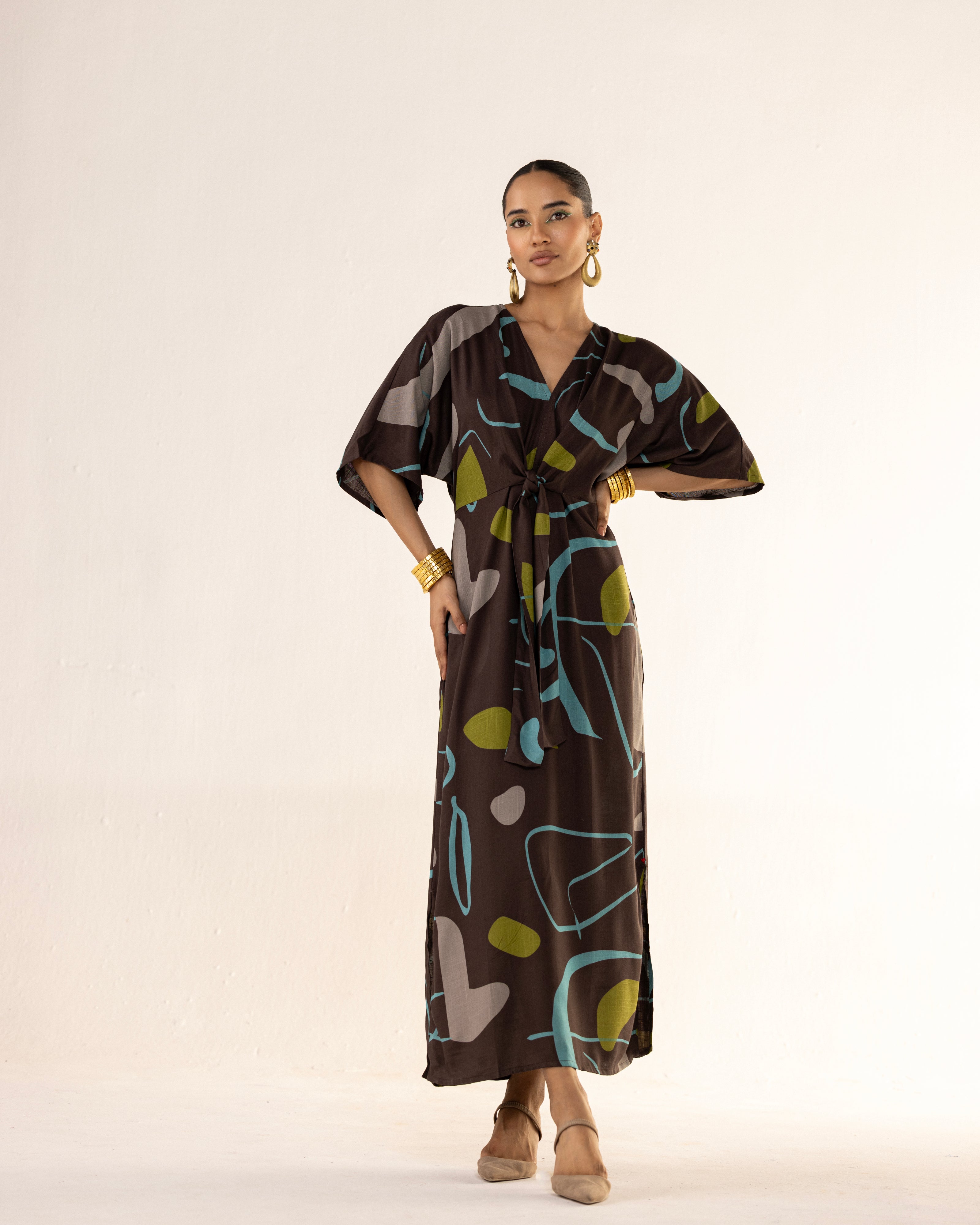 SAND DUNES CINCH DRESS