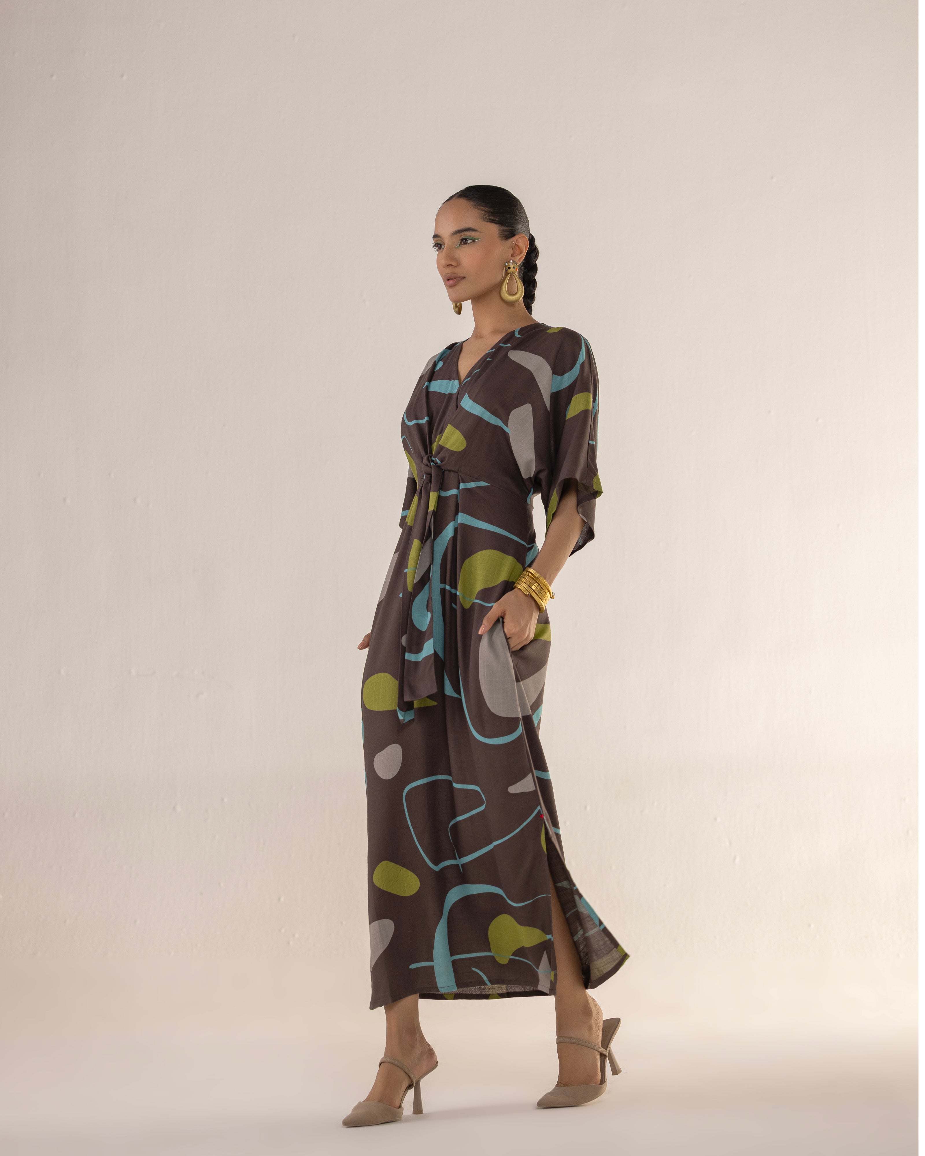 SAND DUNES CINCH DRESS