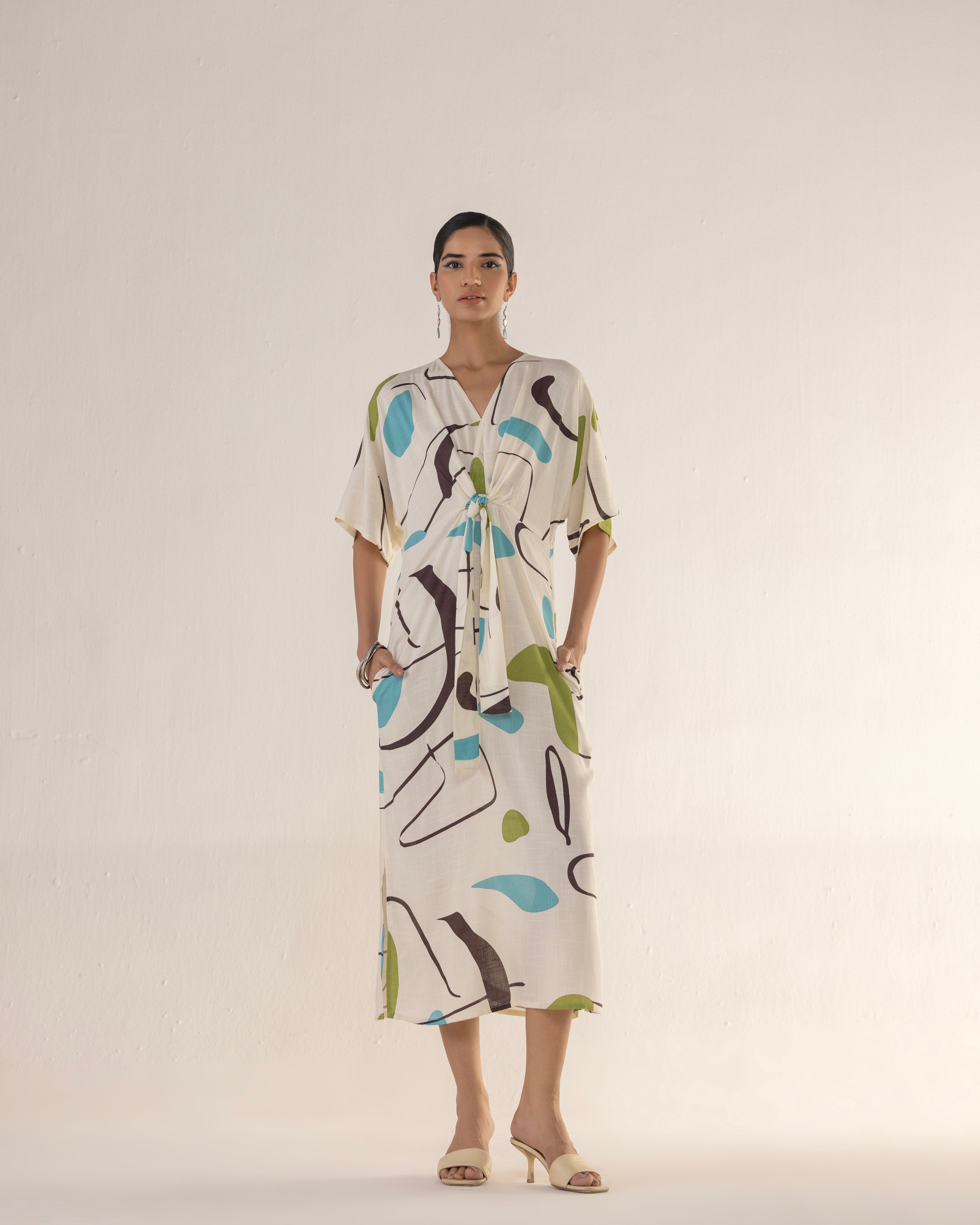 SAND DUNES CINCH DRESS