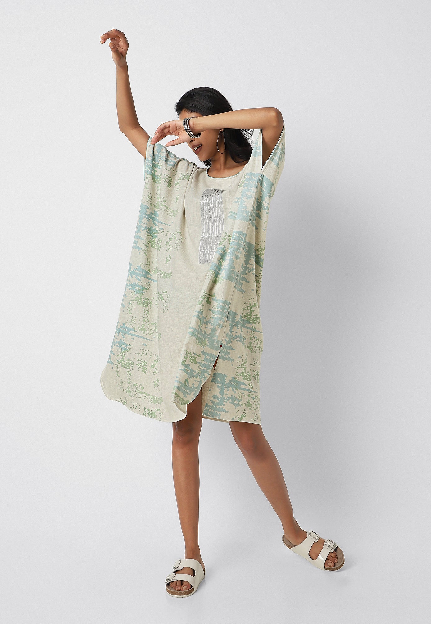 Stone wall Splash Square Dress