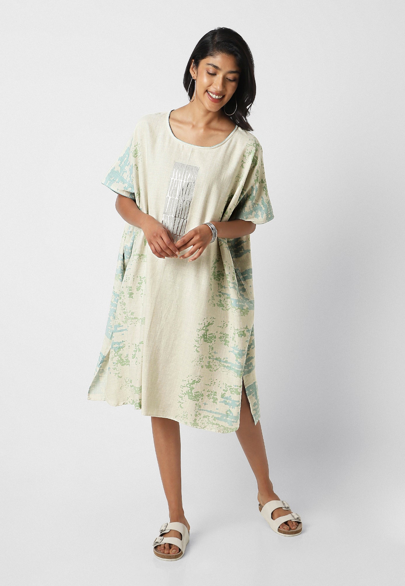 Stone wall Splash Square Dress