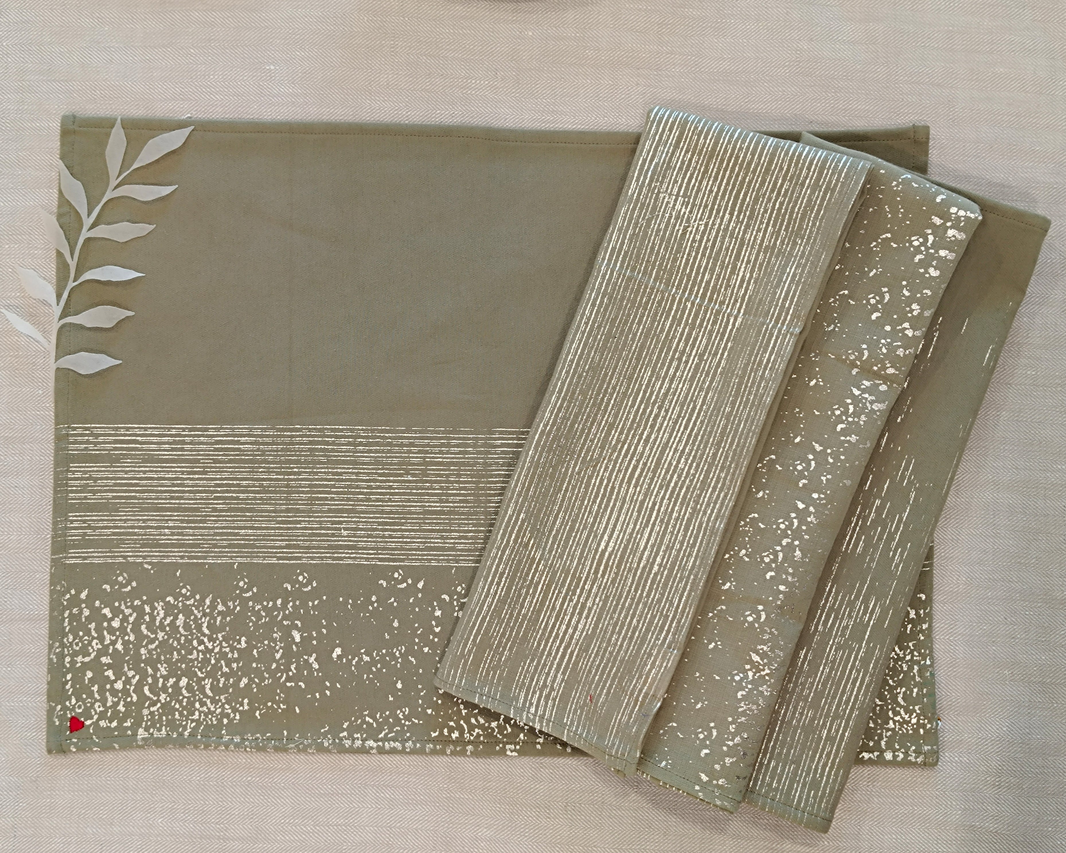 Varq Table Mat Set of 4 - Sage
