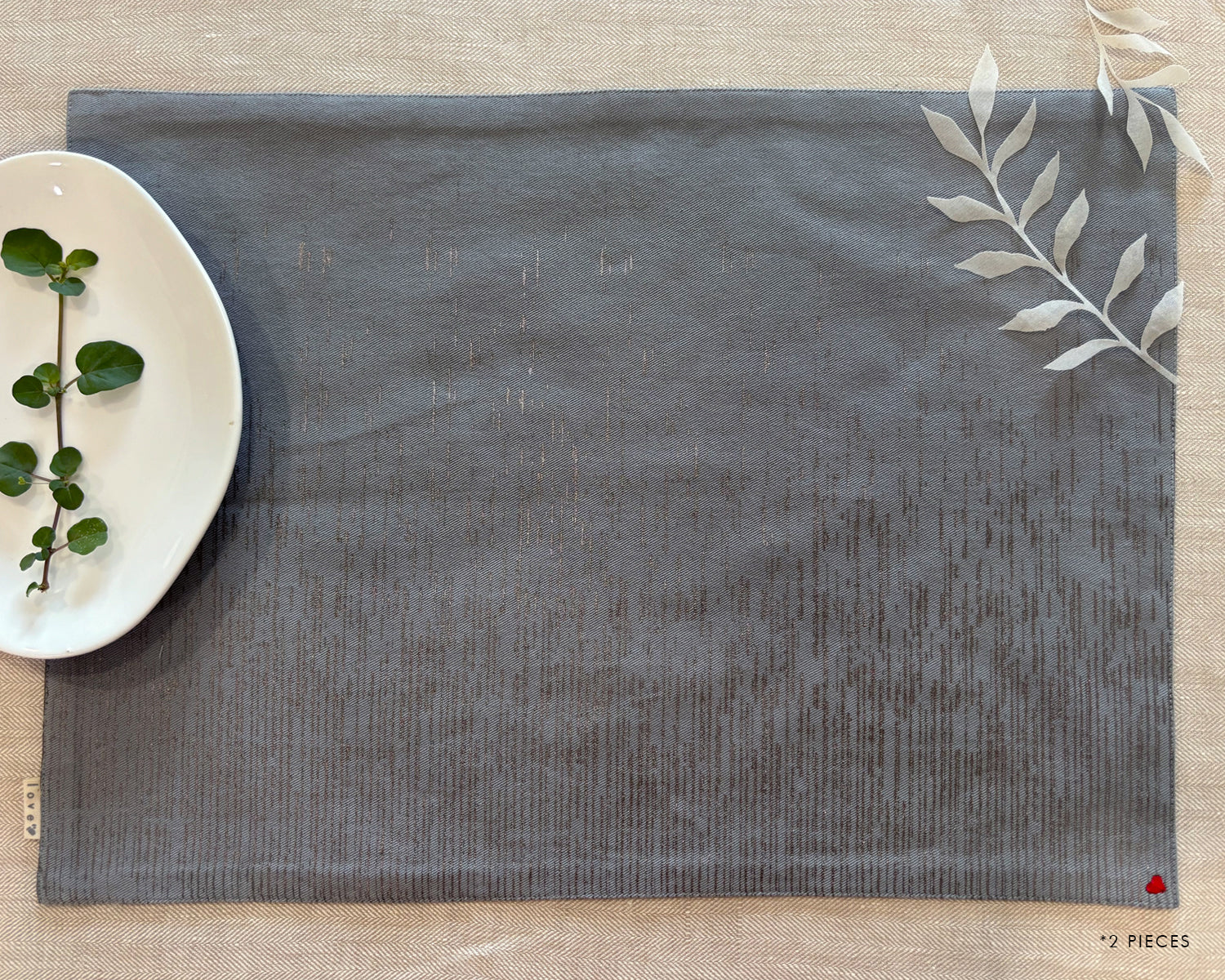 Varq Table Mat Set of 4 - Shadow Blue