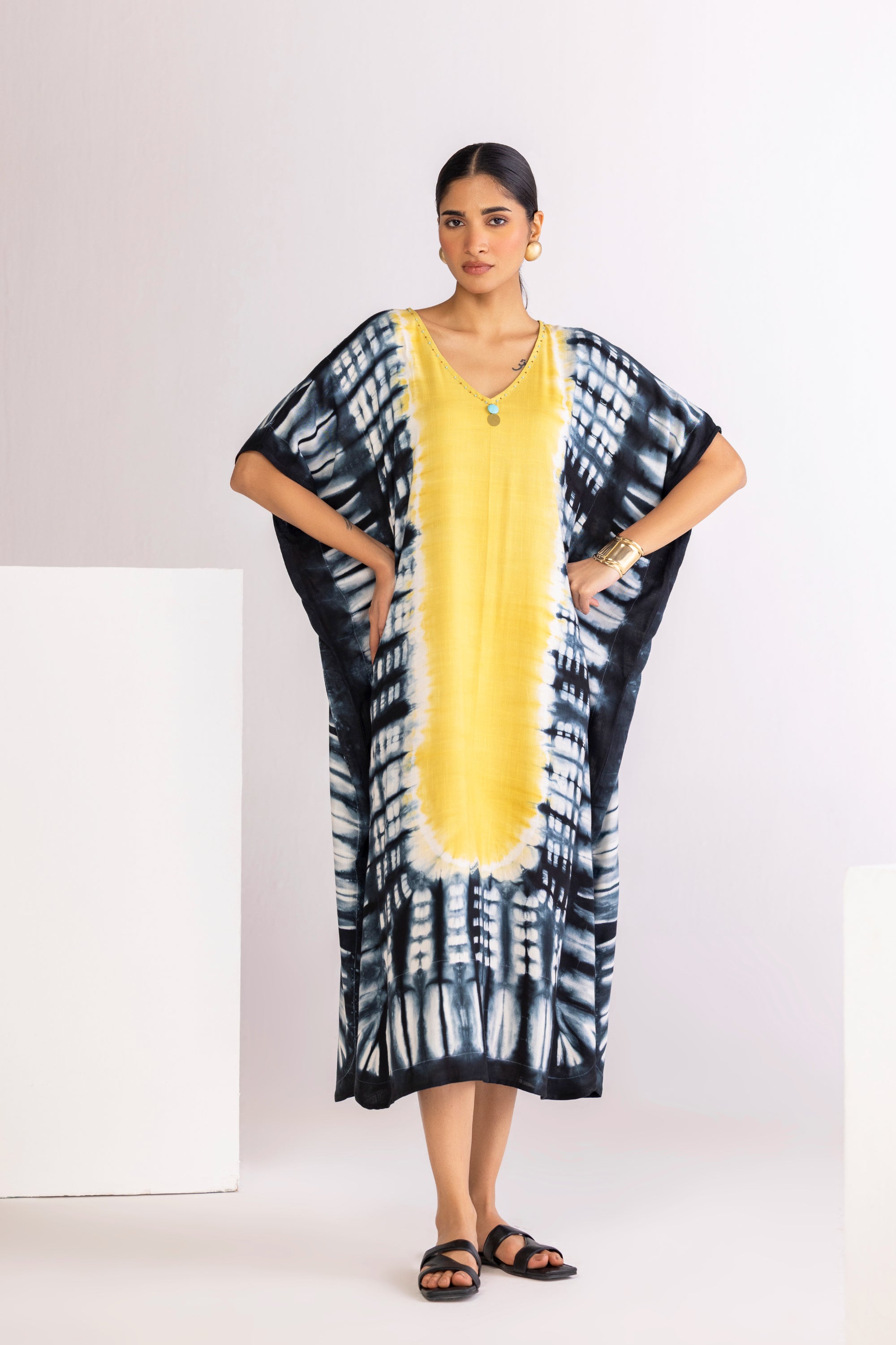 VELORA TIE DYE KAFTAN