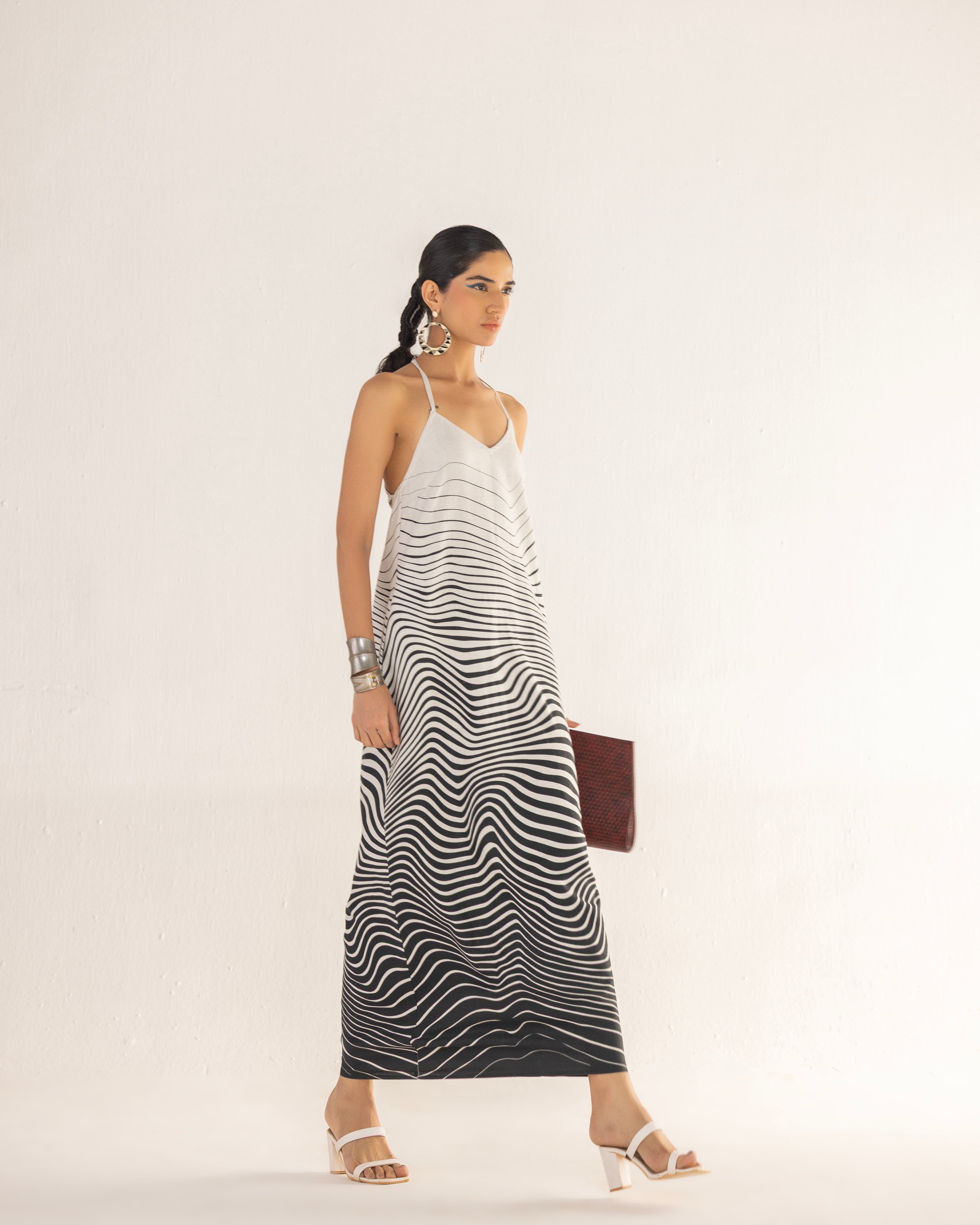 ZEBRA STRAP BACK DRESS