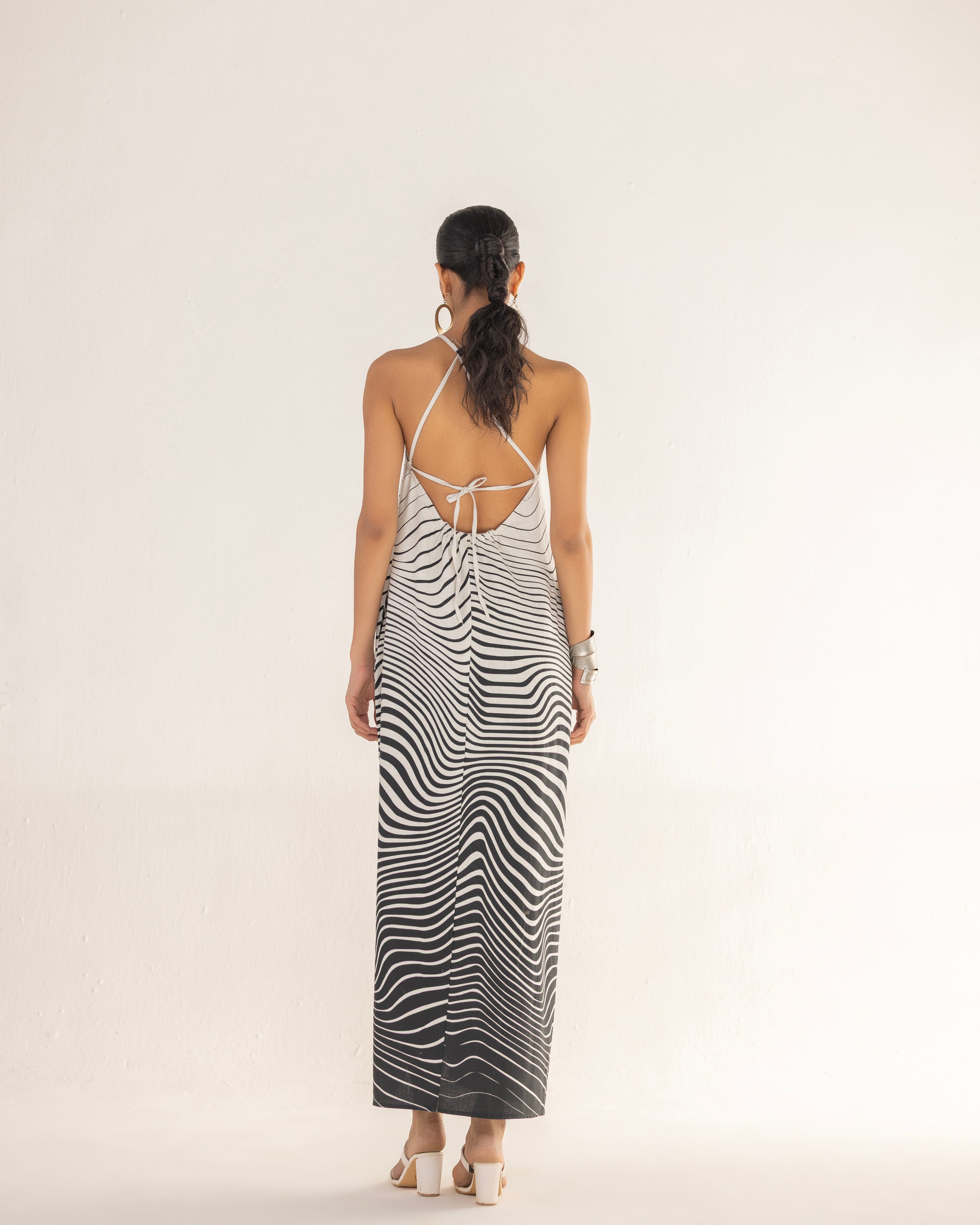ZEBRA STRAP BACK DRESS