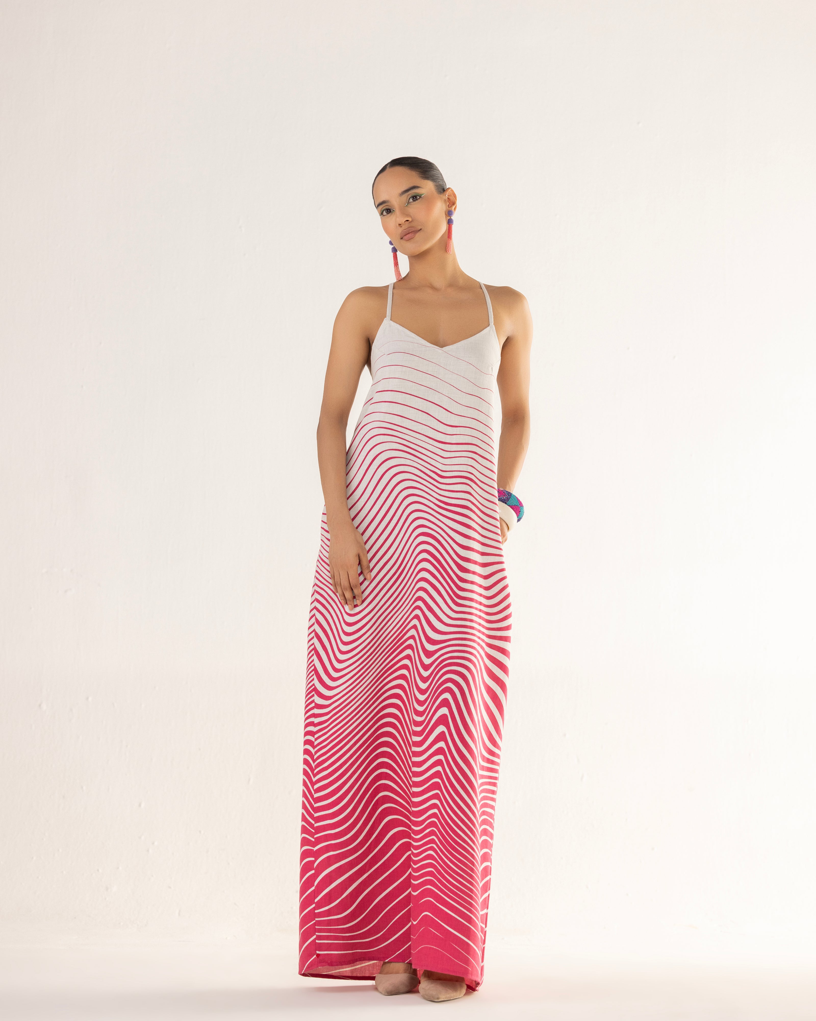 ZEBRA STRAP BACK DRESS
