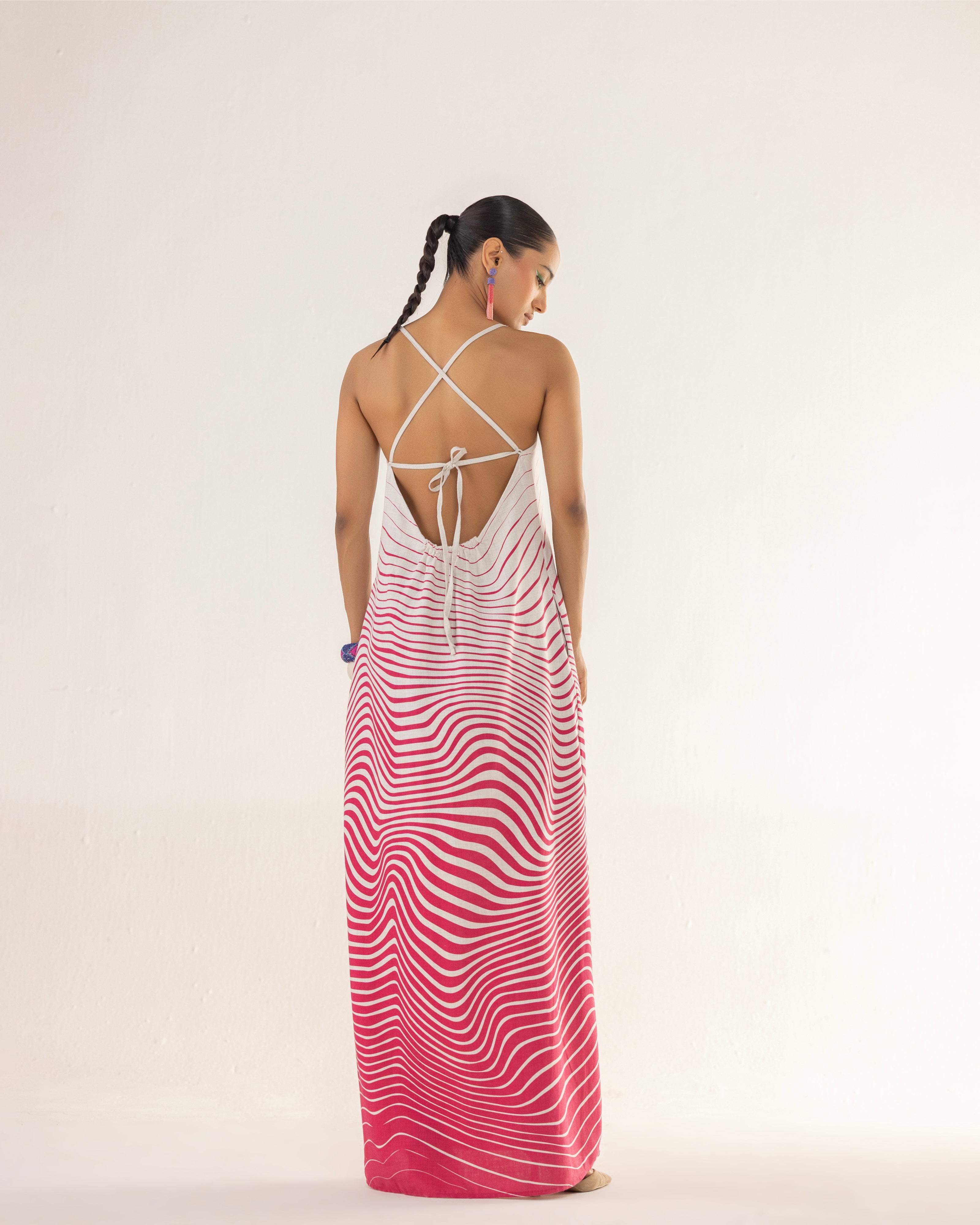 ZEBRA STRAP BACK DRESS