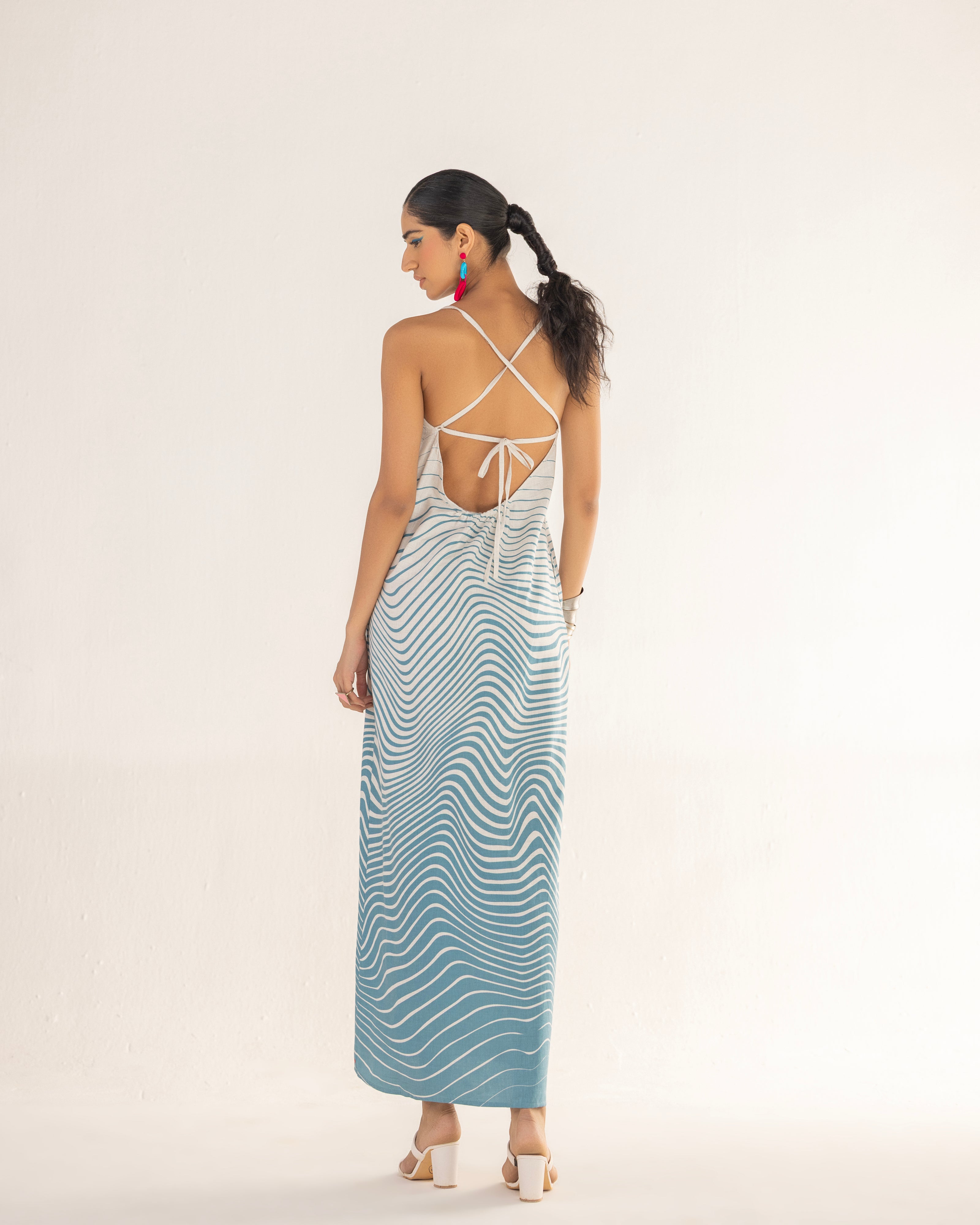 ZEBRA STRAP BACK DRESS