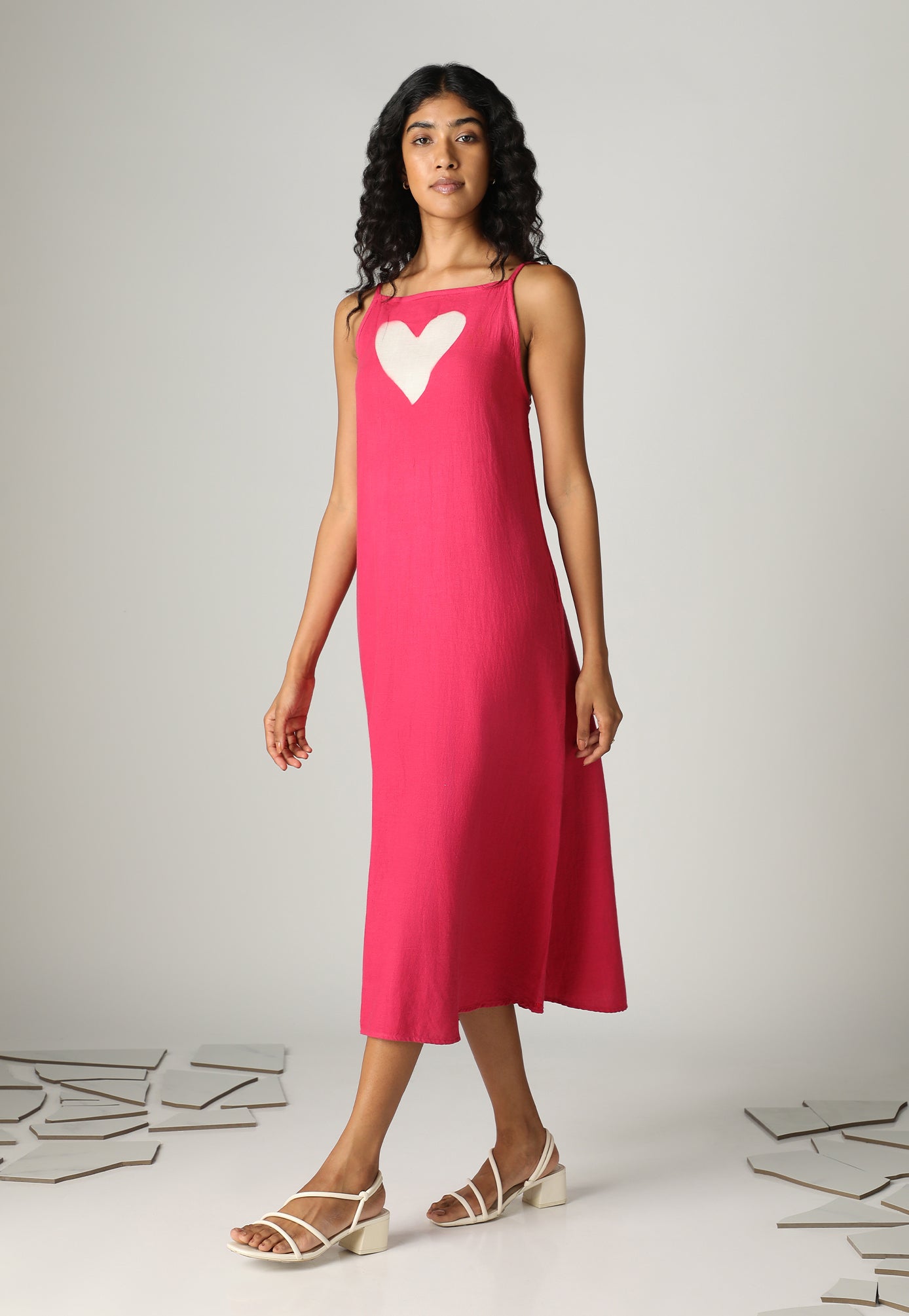 CALL IT LOVE STRAP DRESS