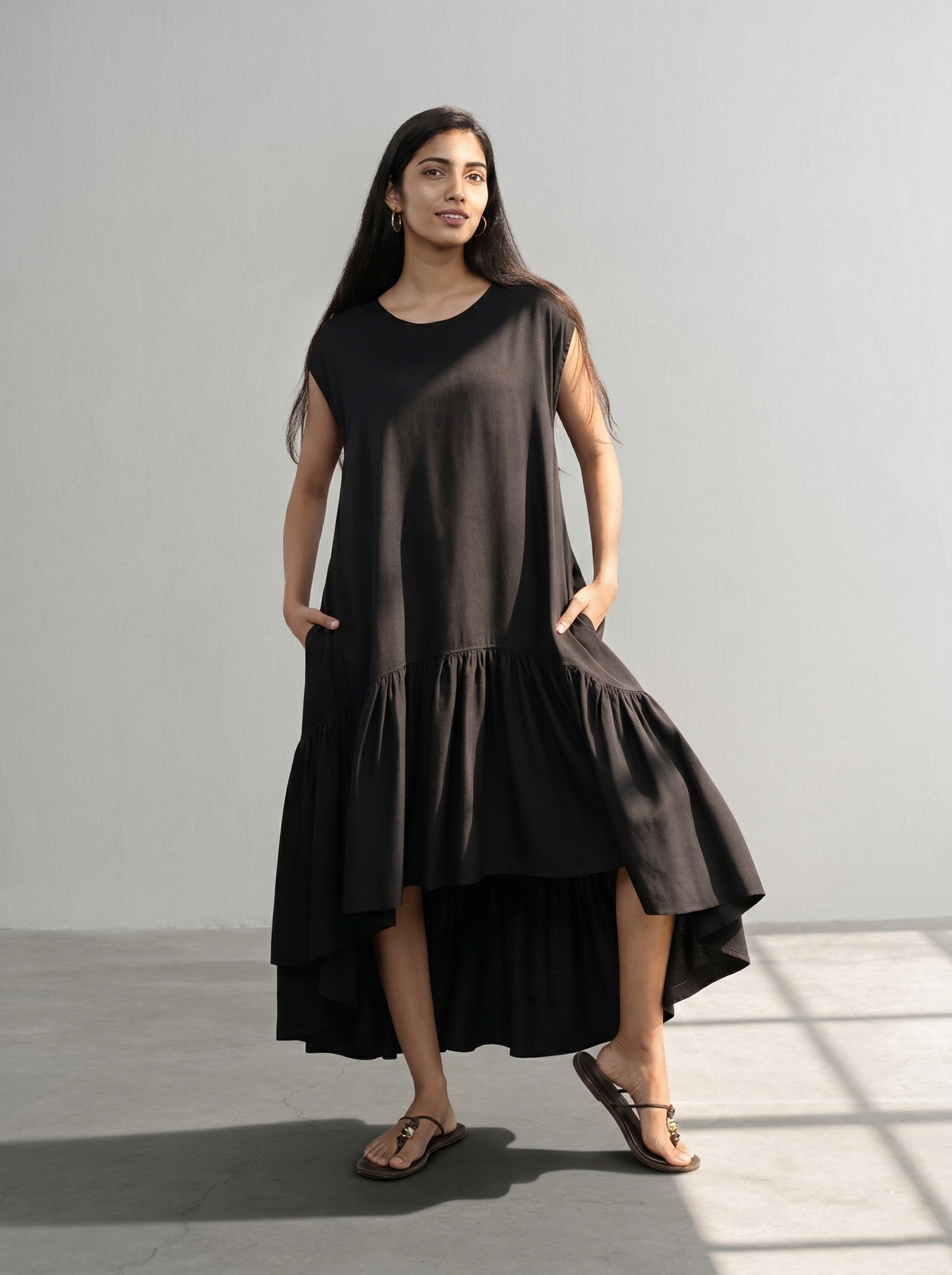 Feather flare Dress
