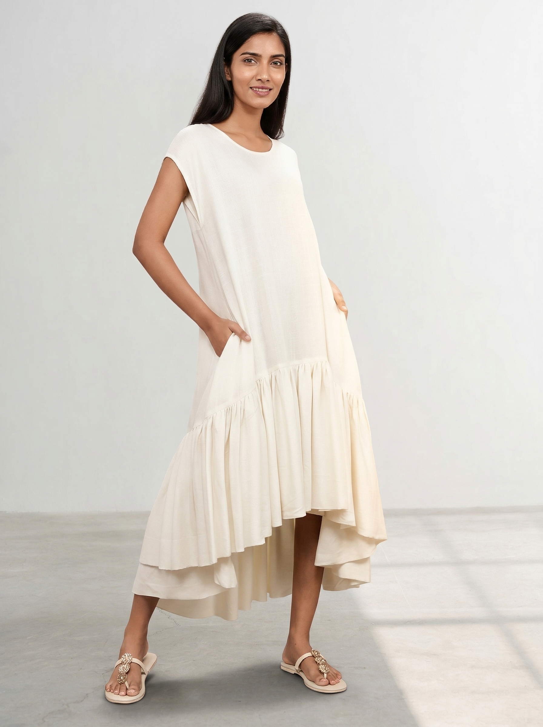 Feather flare Dress