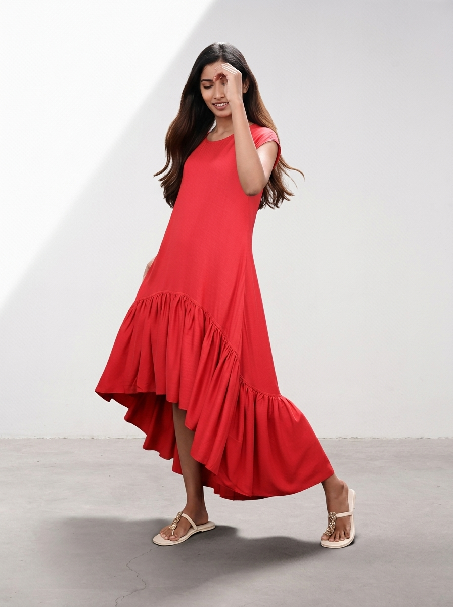 Feather flare Dress