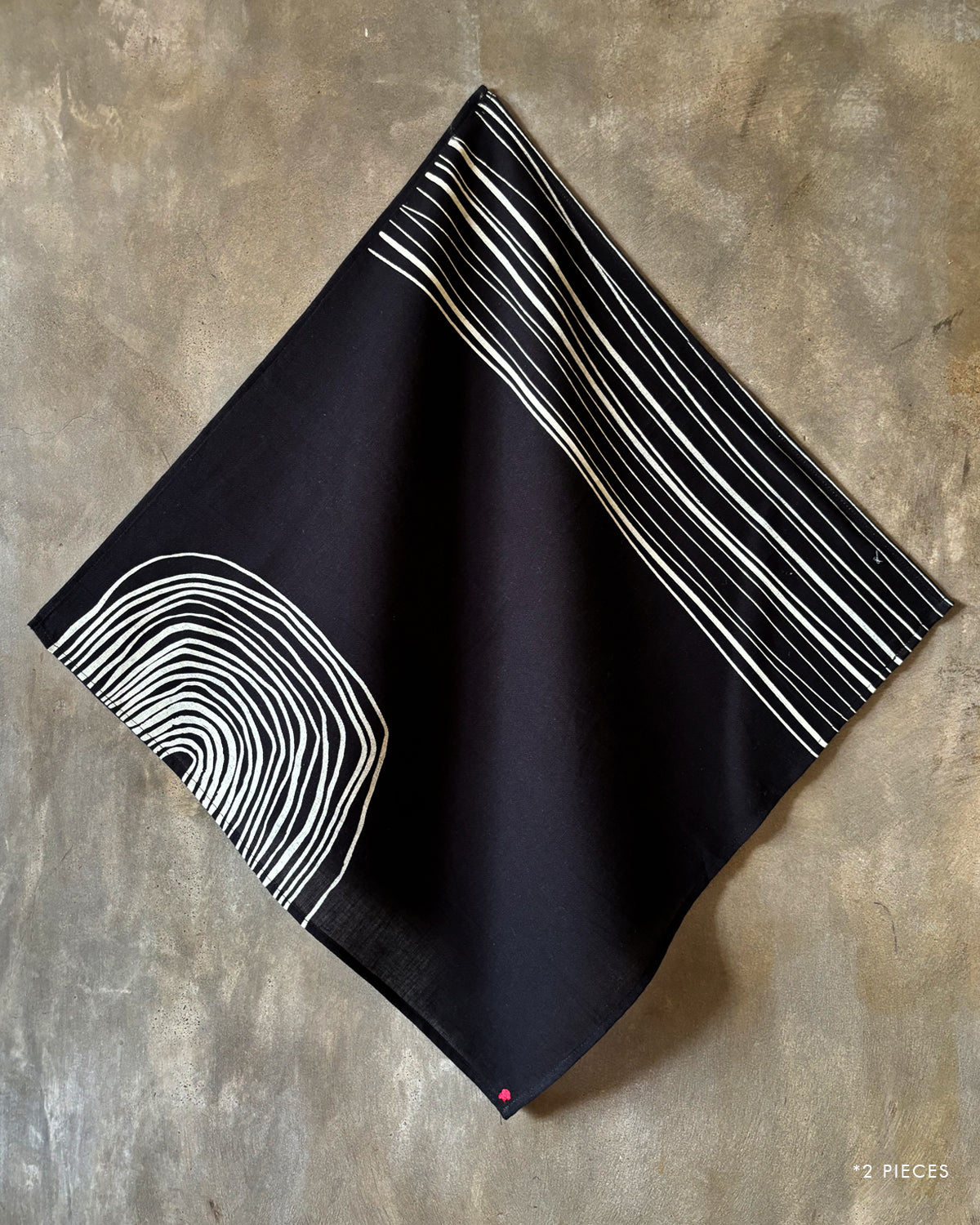 Forest Land Napkins Set of 4 - Black